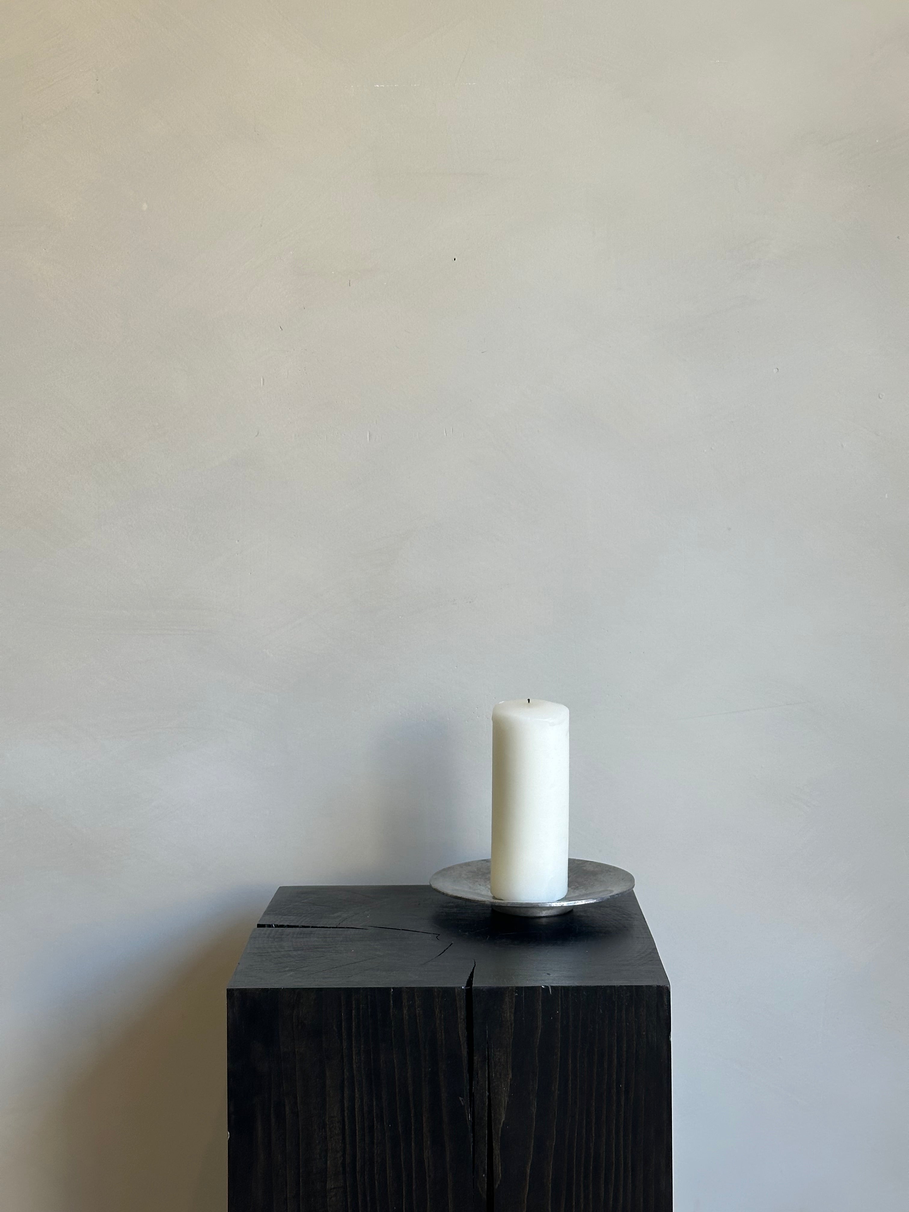 CHROME CANDLE HOLDER