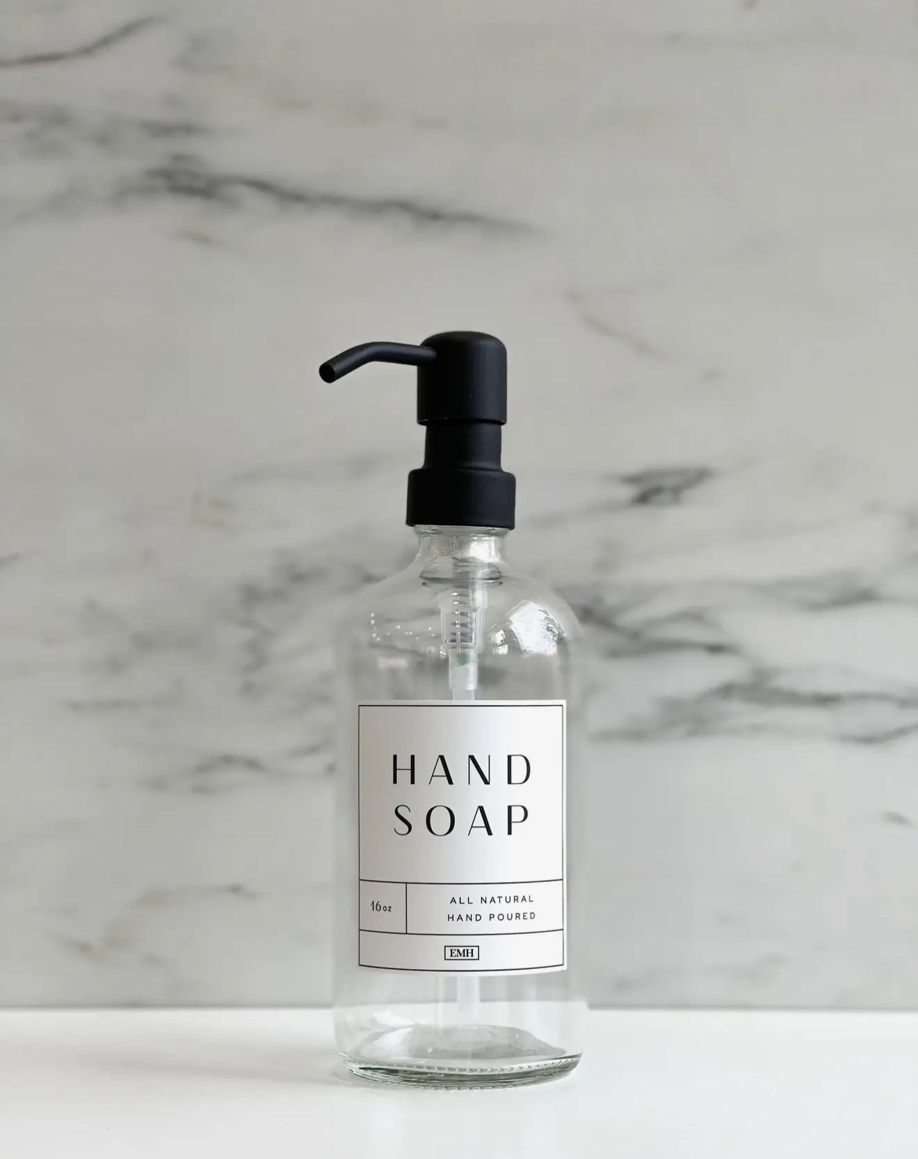 HAND SOAP GLASS DISPENSER