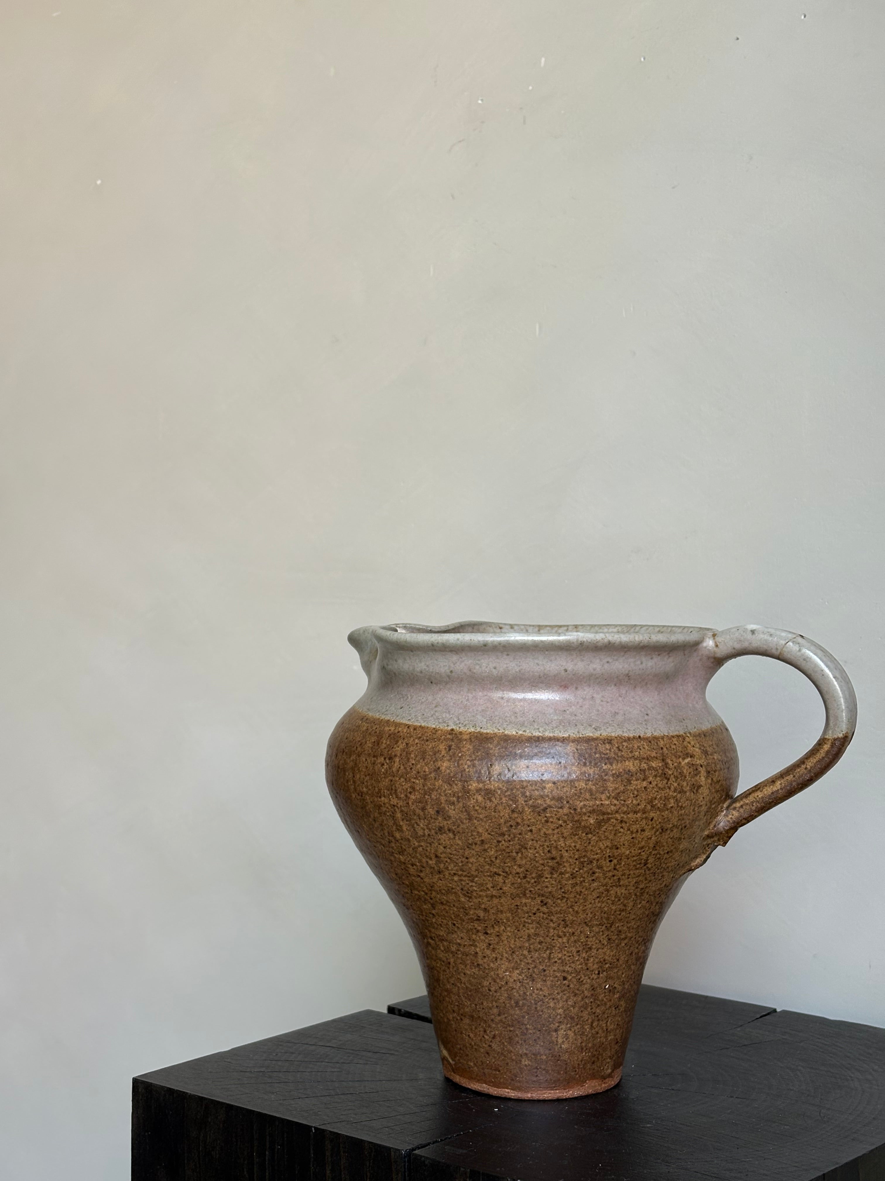 HANDCRAFTED TWO-TONED PITCHER