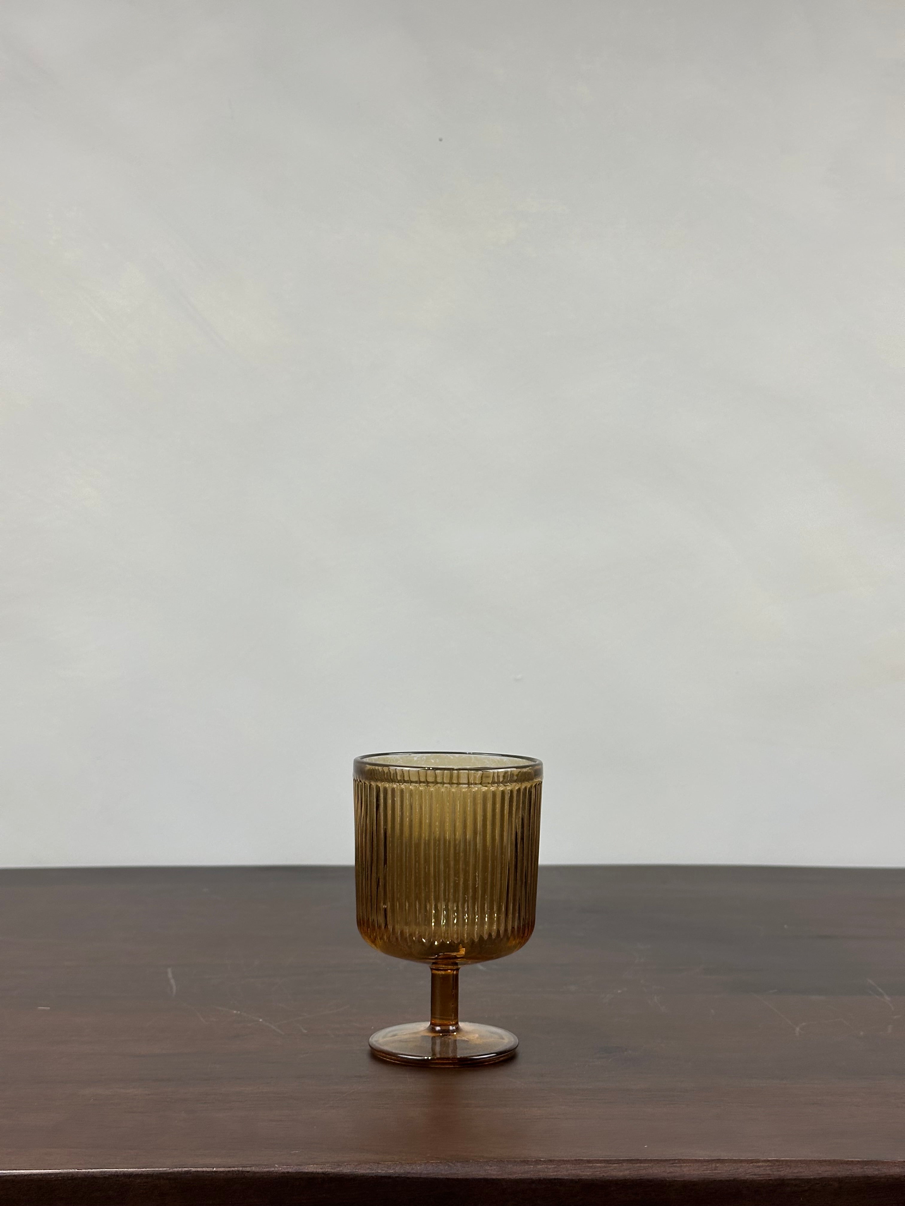 AMBER COCKTAIL GLASS