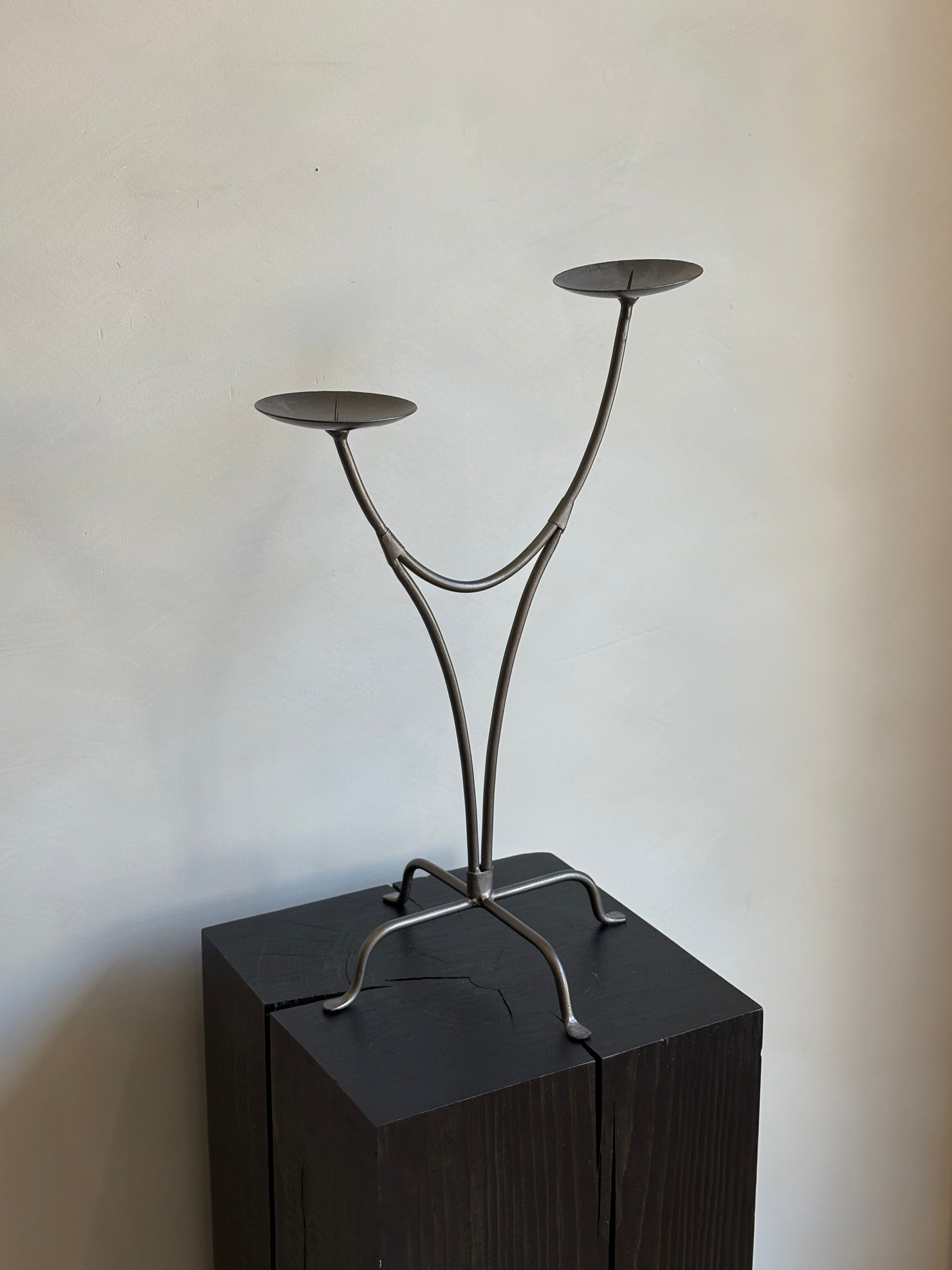 WROUGHT IRON CANDEL HOLDER