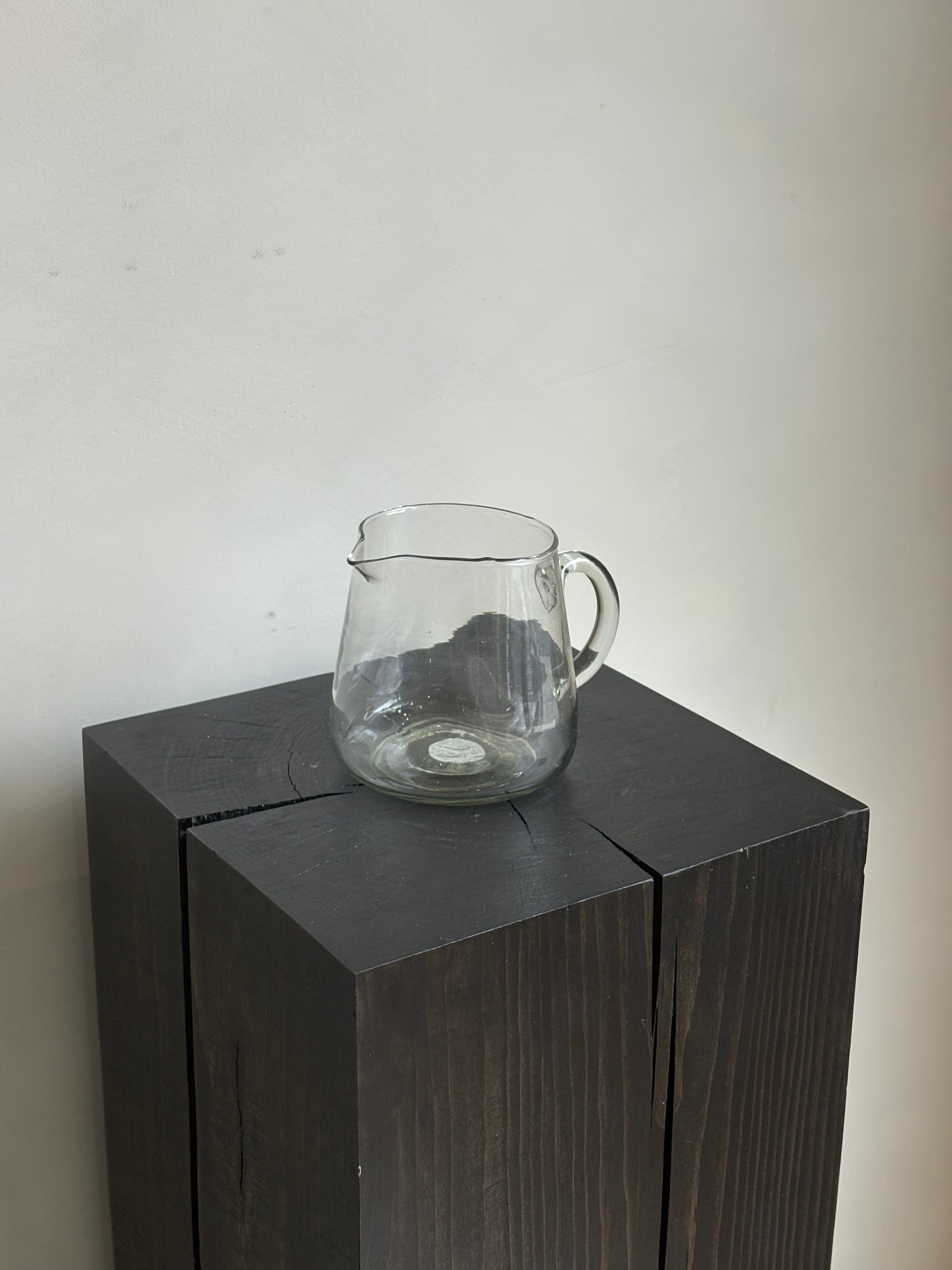 SMALL GLASS PITCHER