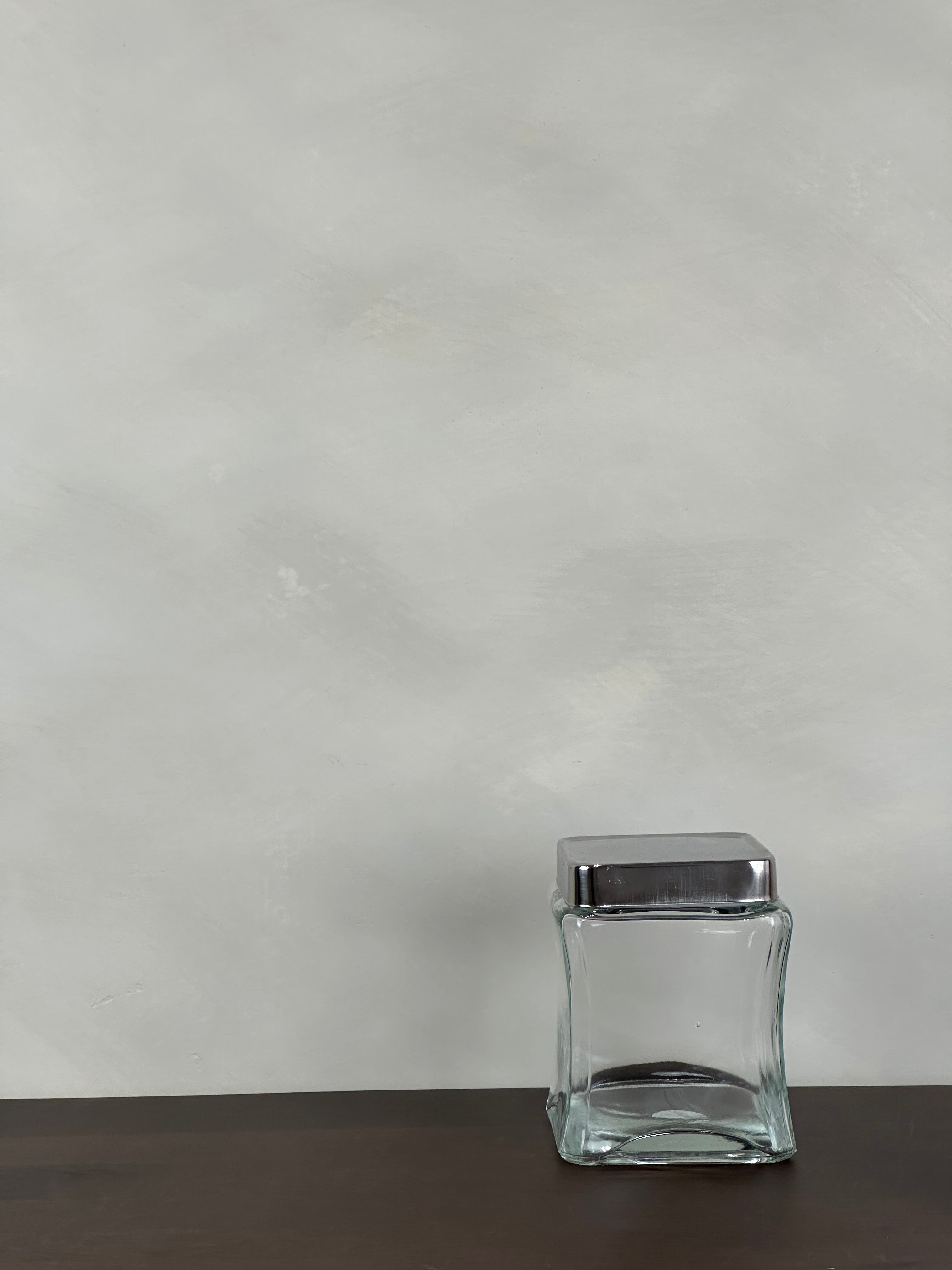 SQUARE GLASS JAR - SMALL