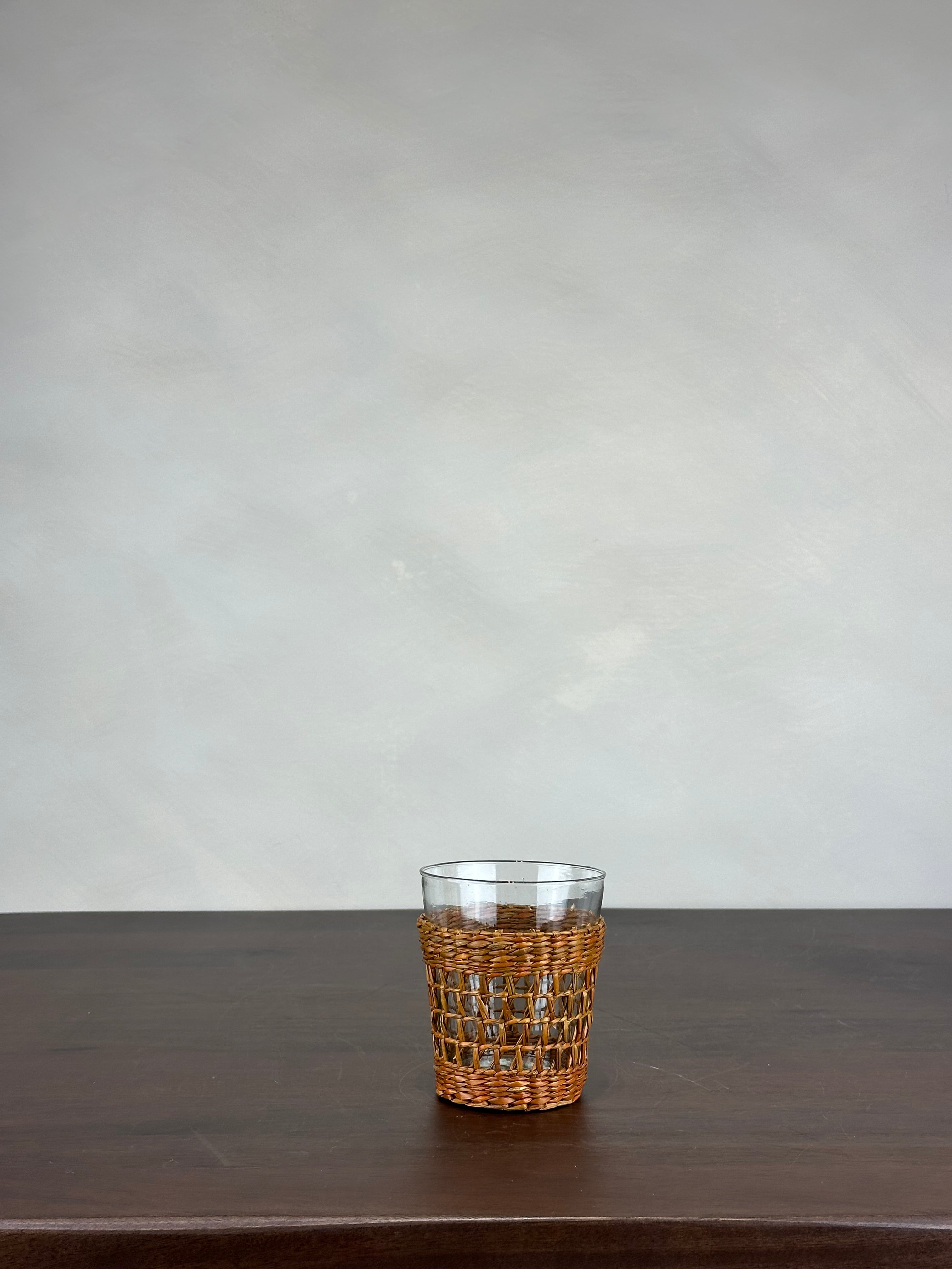 WICKER WATER GLASS