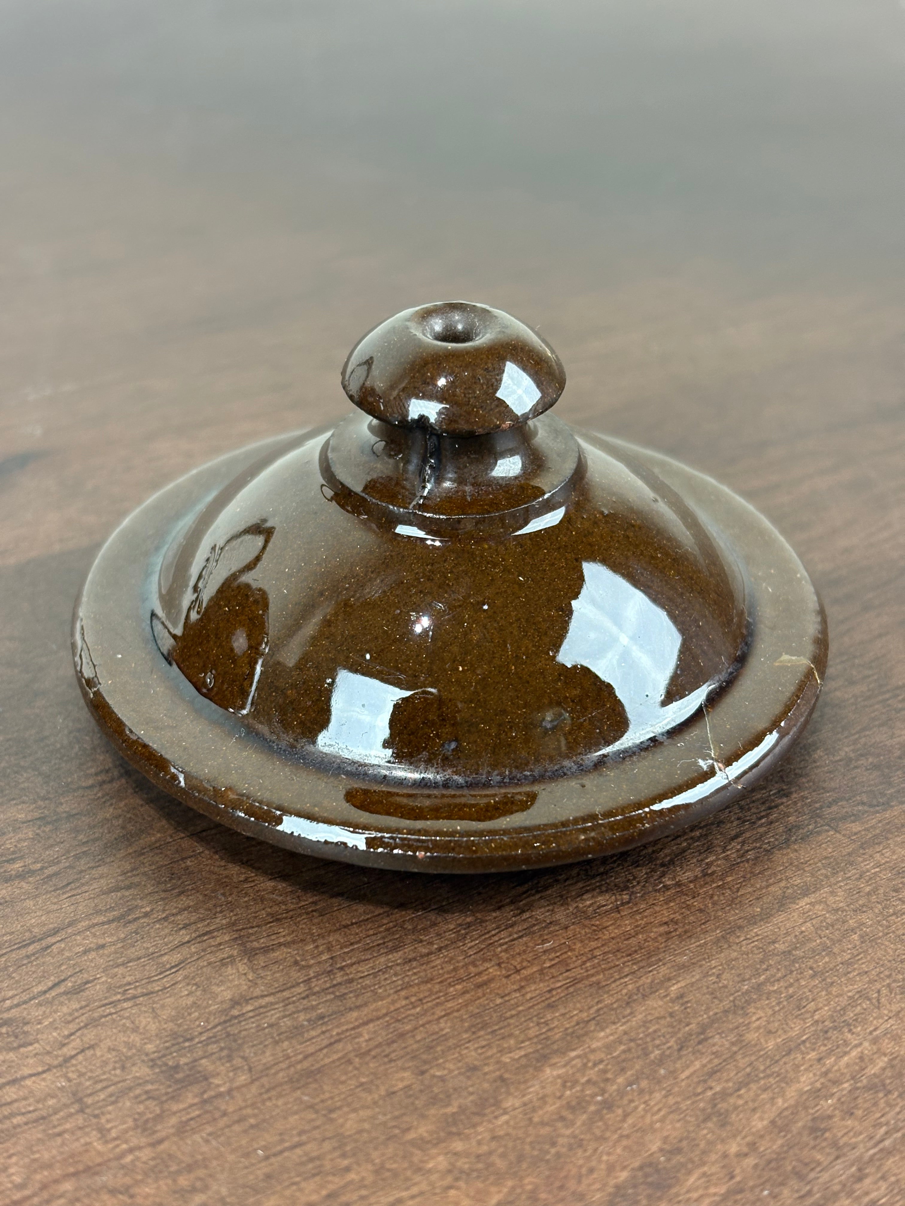 CERAMIC BROWN TEAPOT