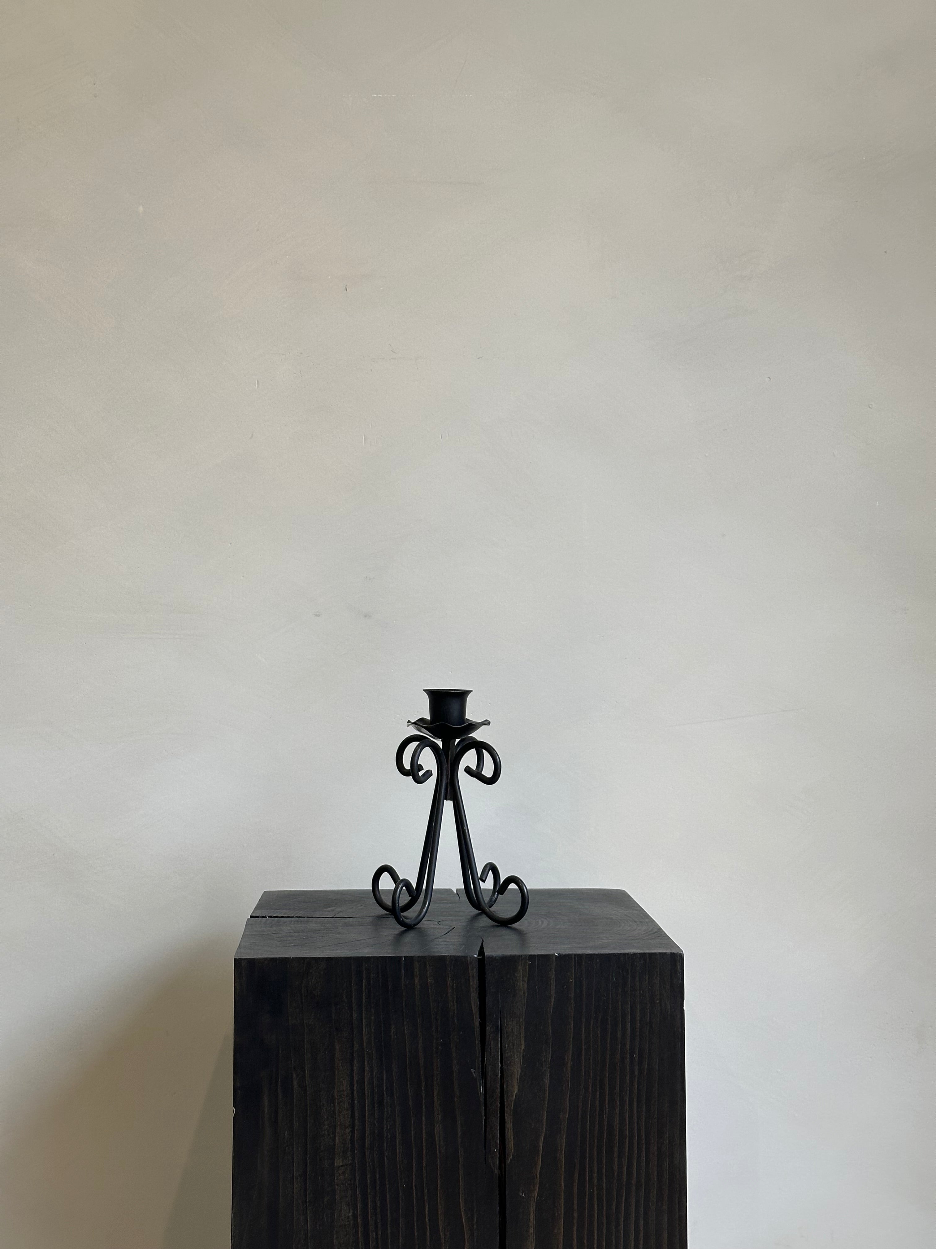 SMALL METAL CANDLE STICK HOLDER