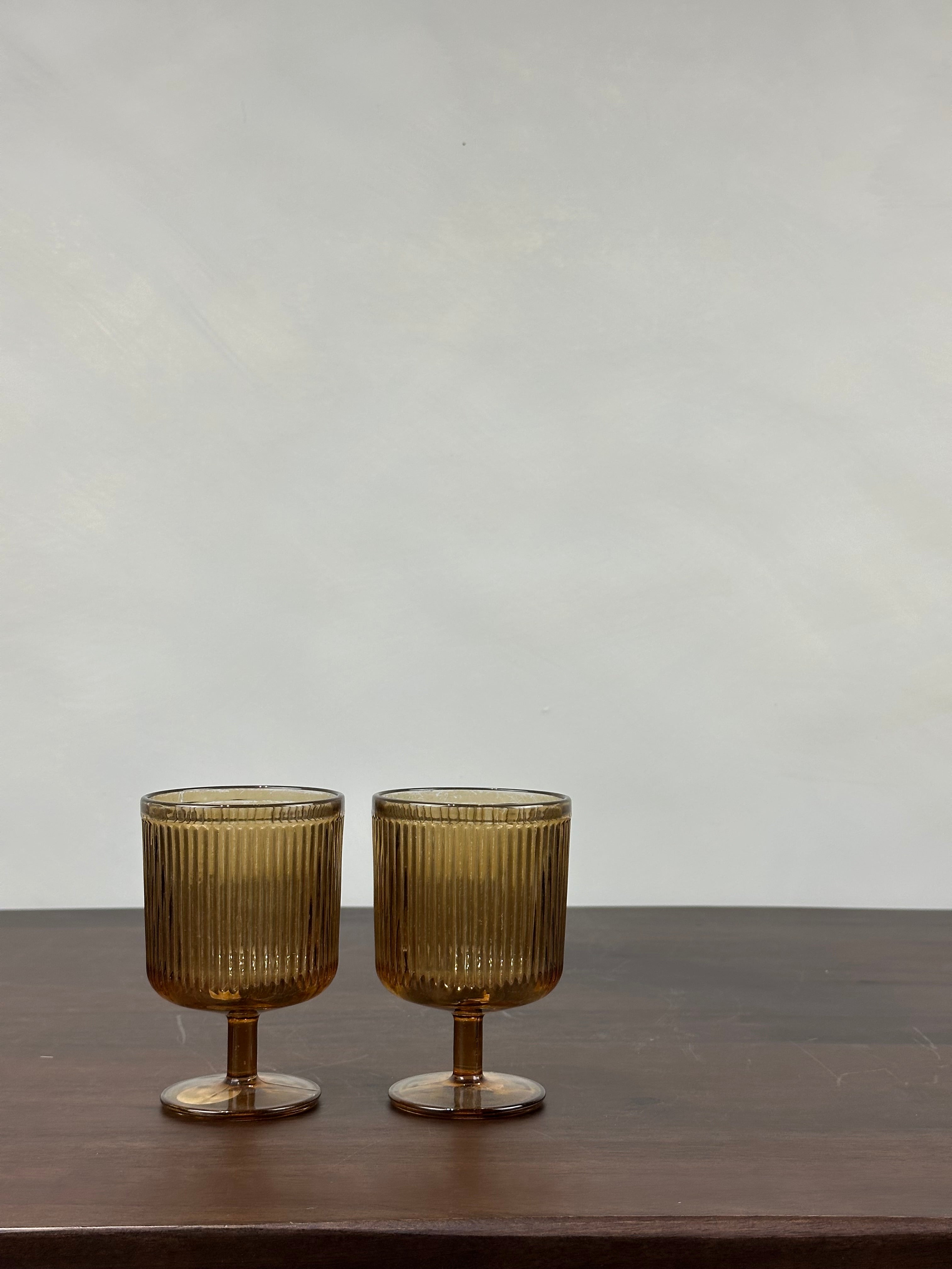 AMBER COCKTAIL GLASS