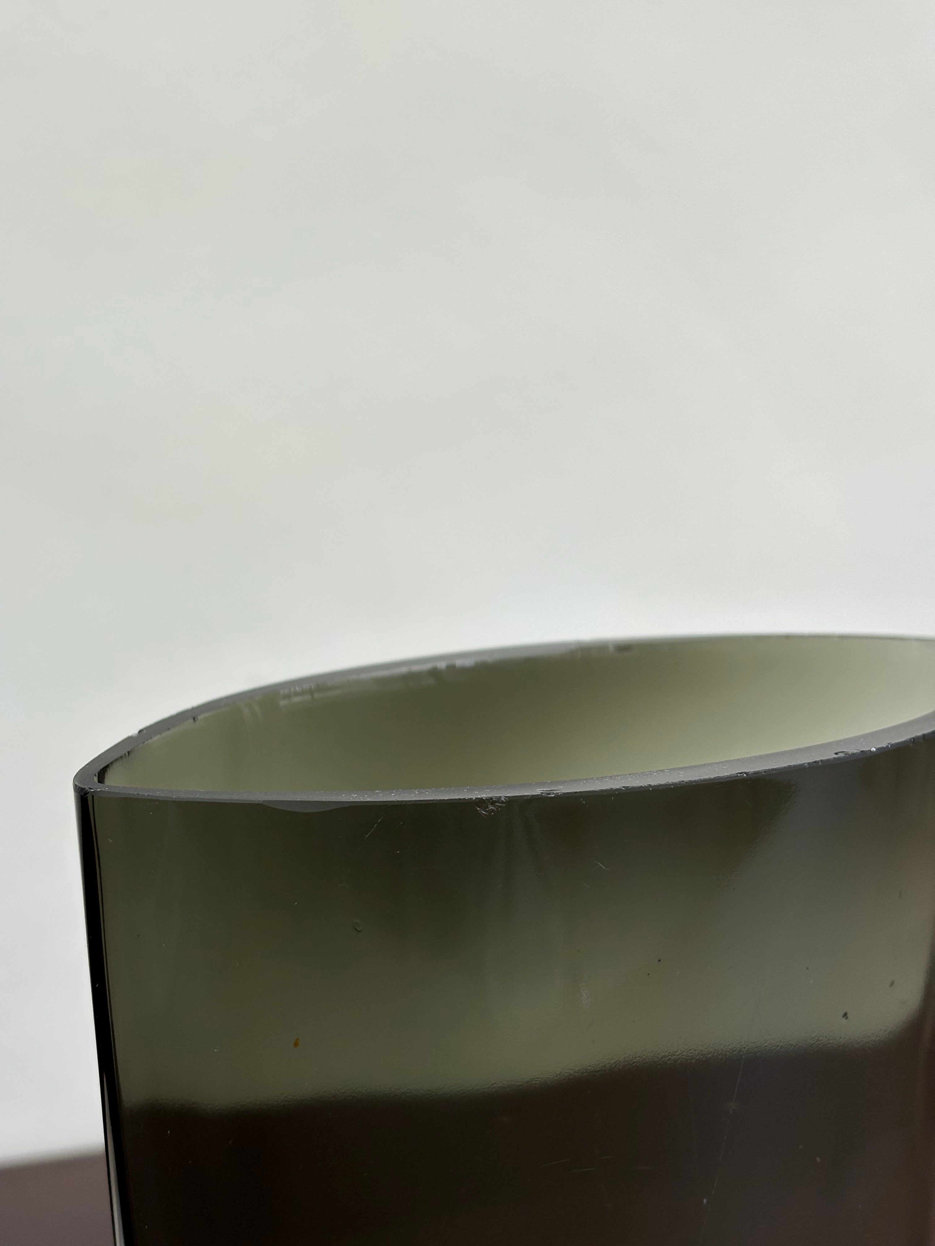 GREEN GLASS VASE