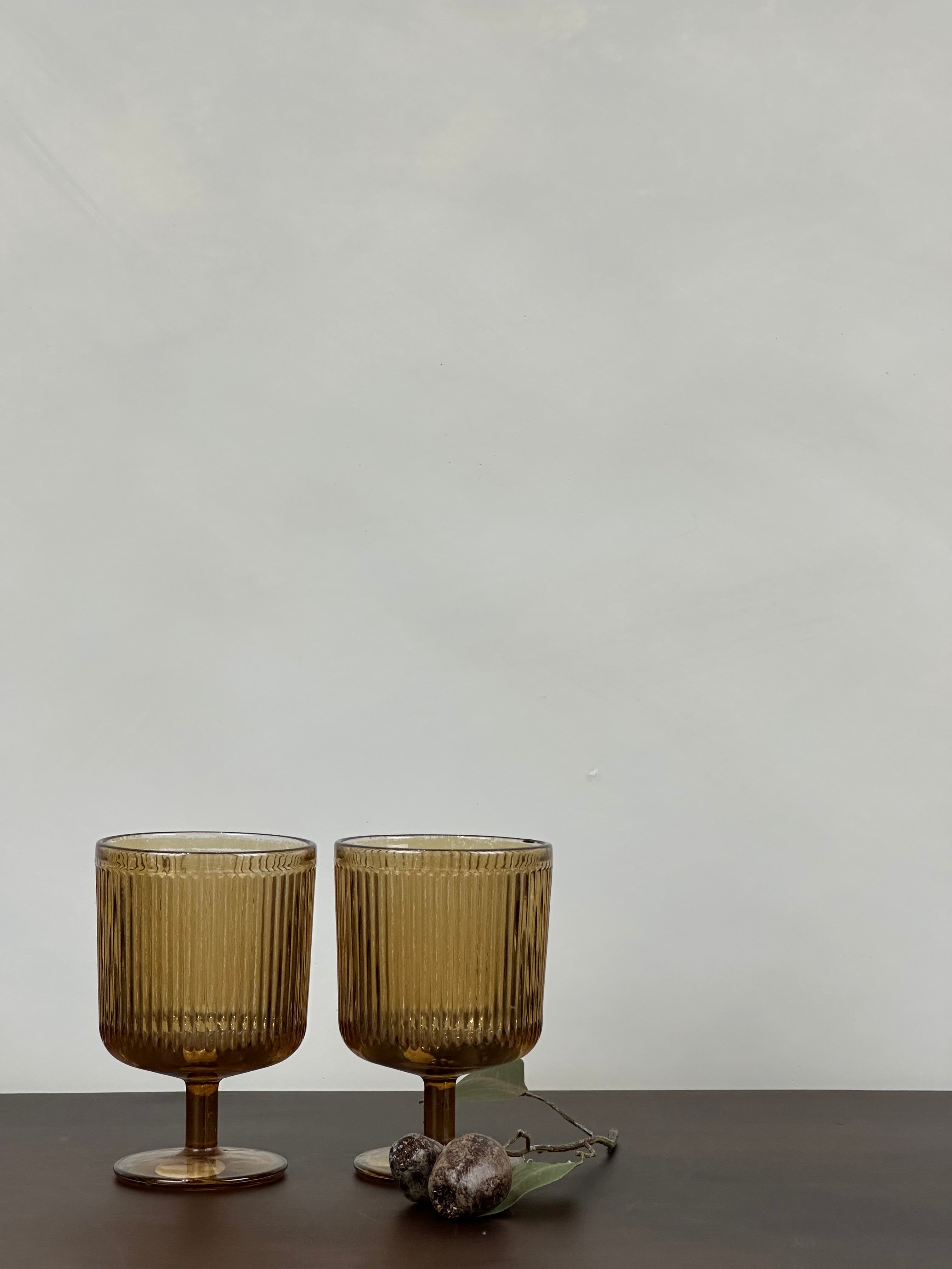 AMBER COCKTAIL GLASS