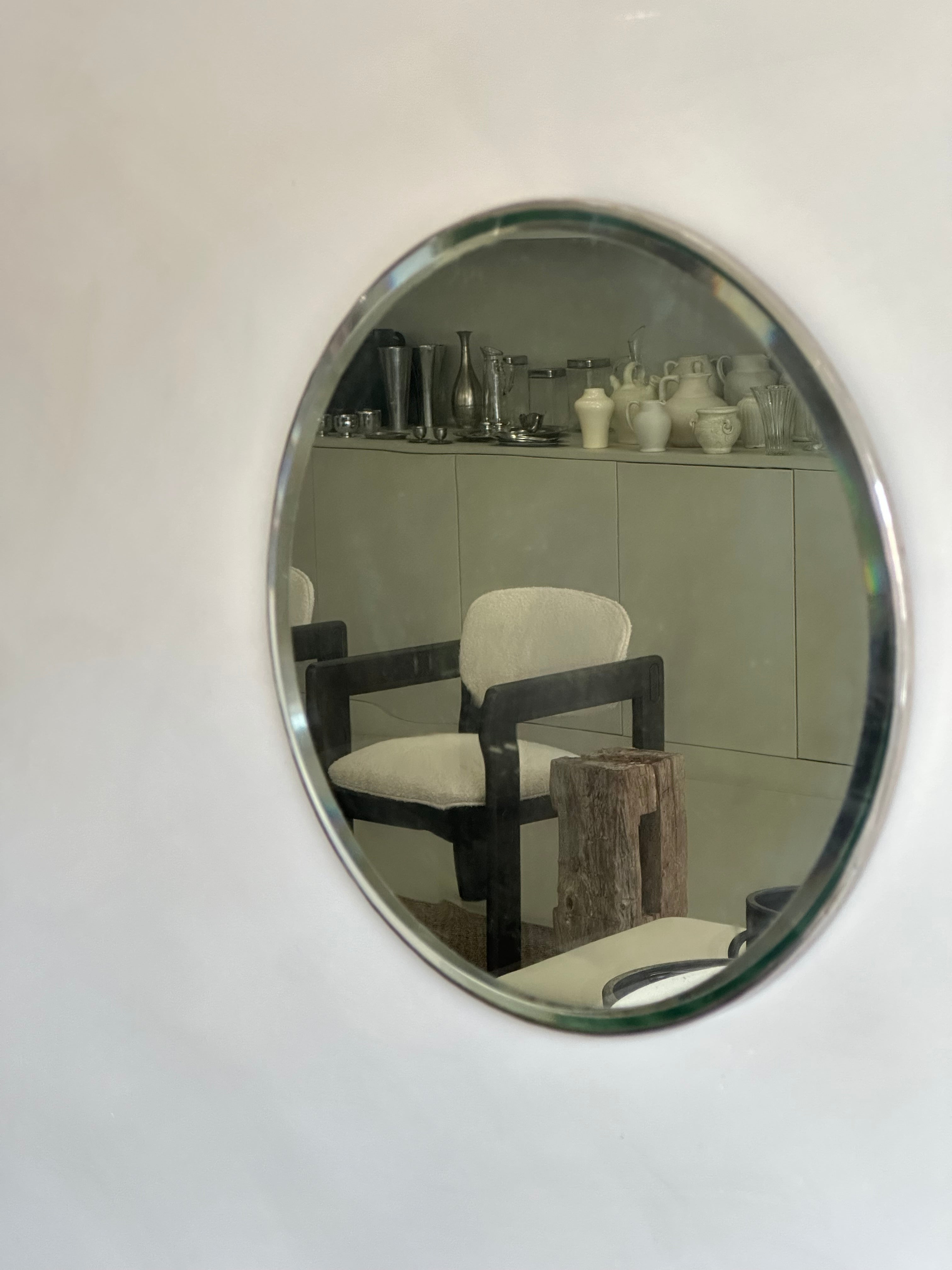 FRAMELESS ROUND MIRROR