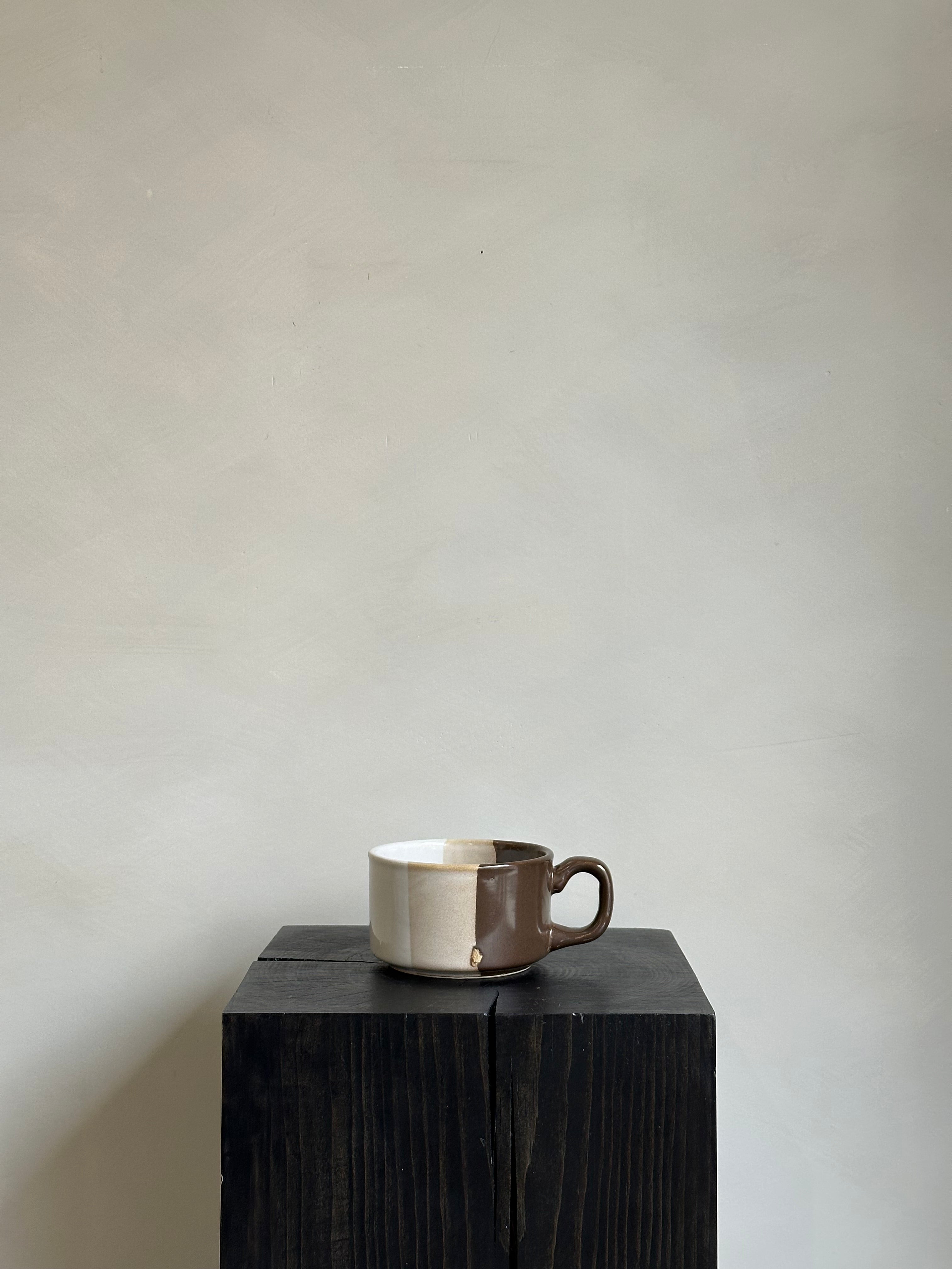 BROWN + CREAM MUG