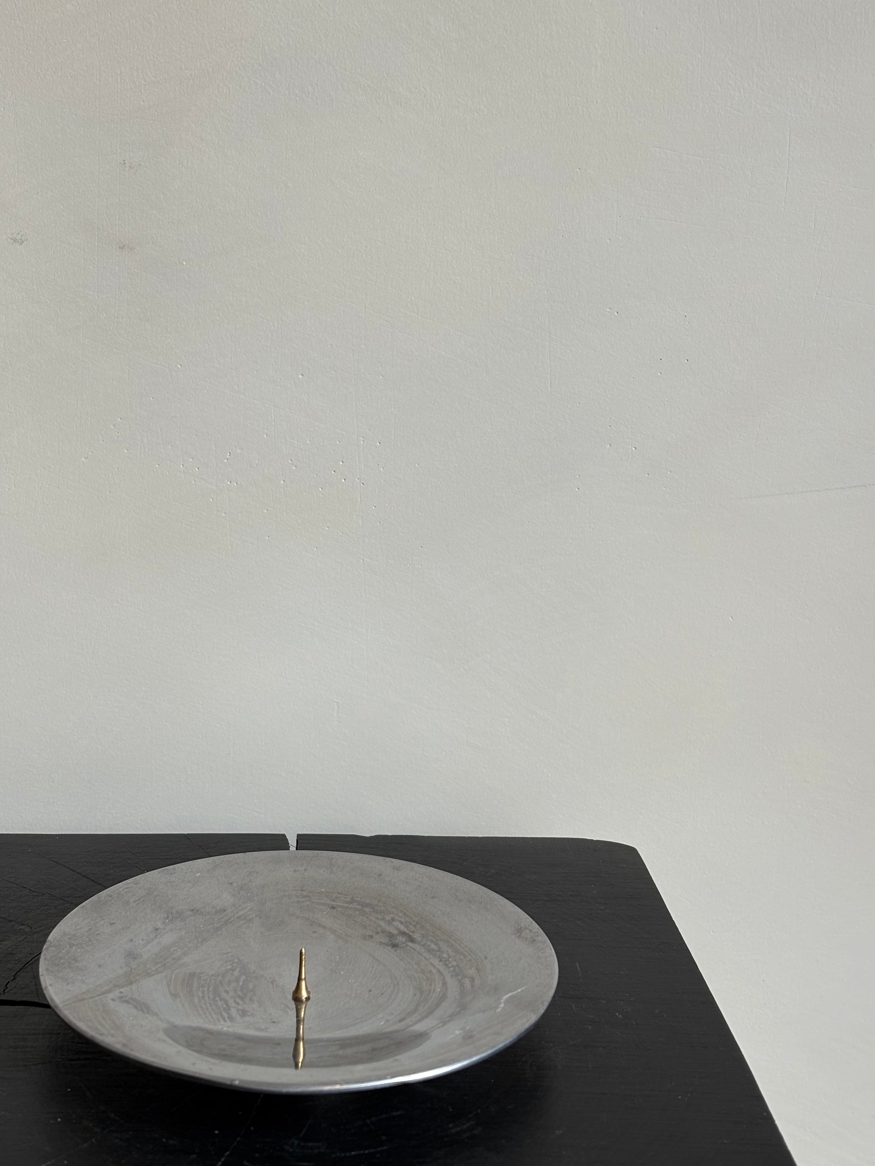 CHROME CANDLE HOLDER