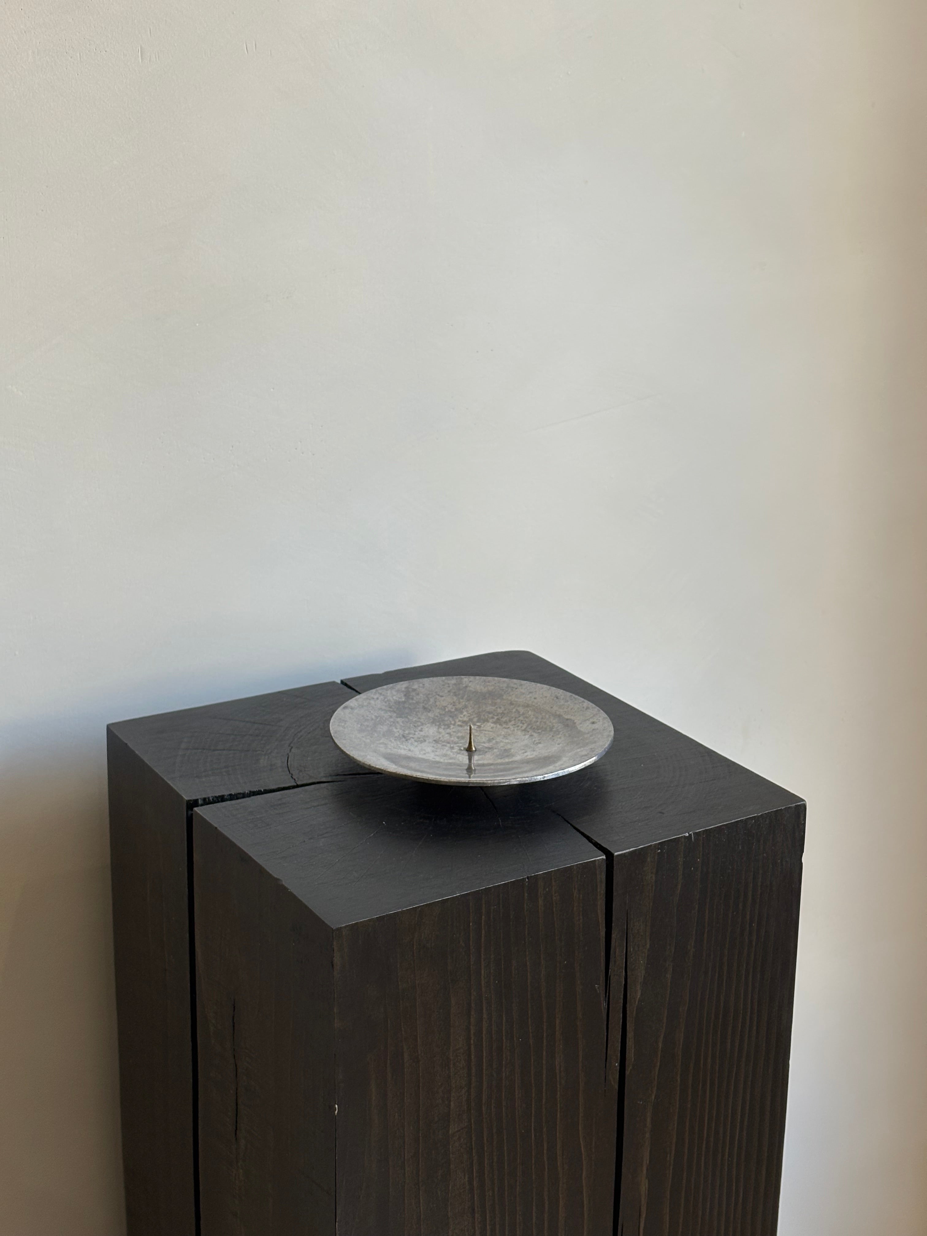 CHROME CANDLE HOLDER
