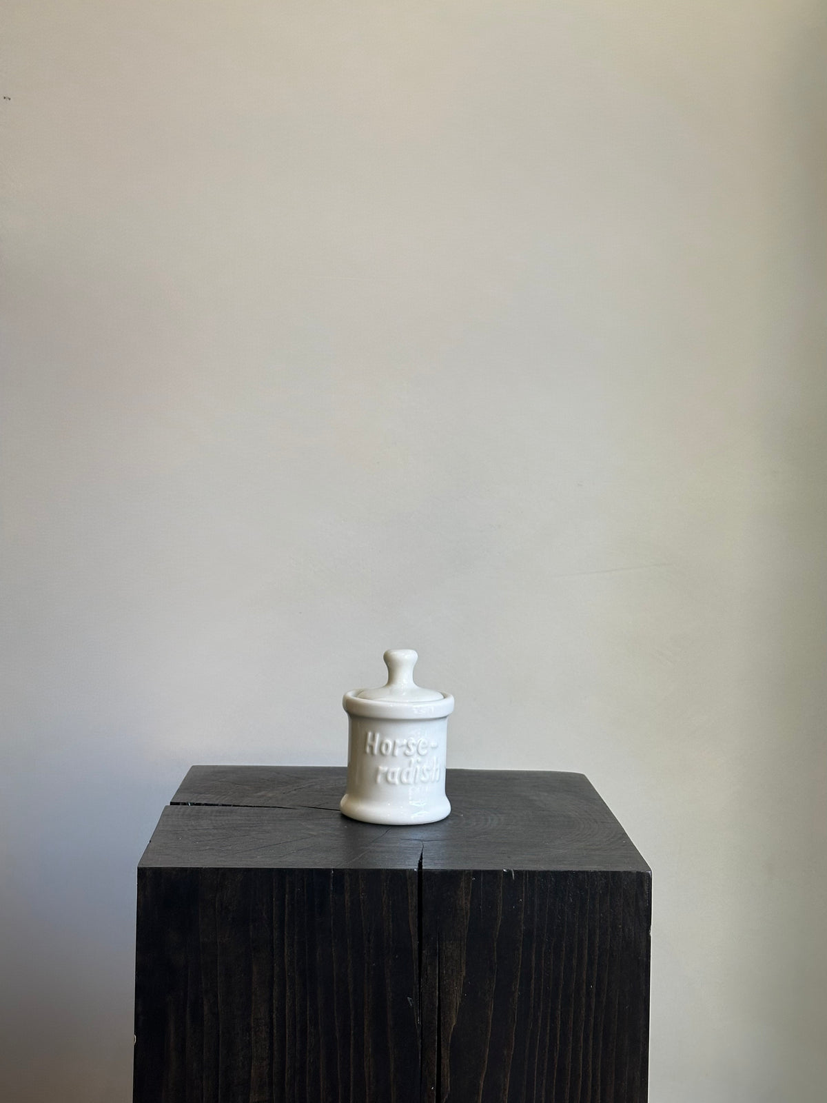 VINTAGE HORSERADISH JAR