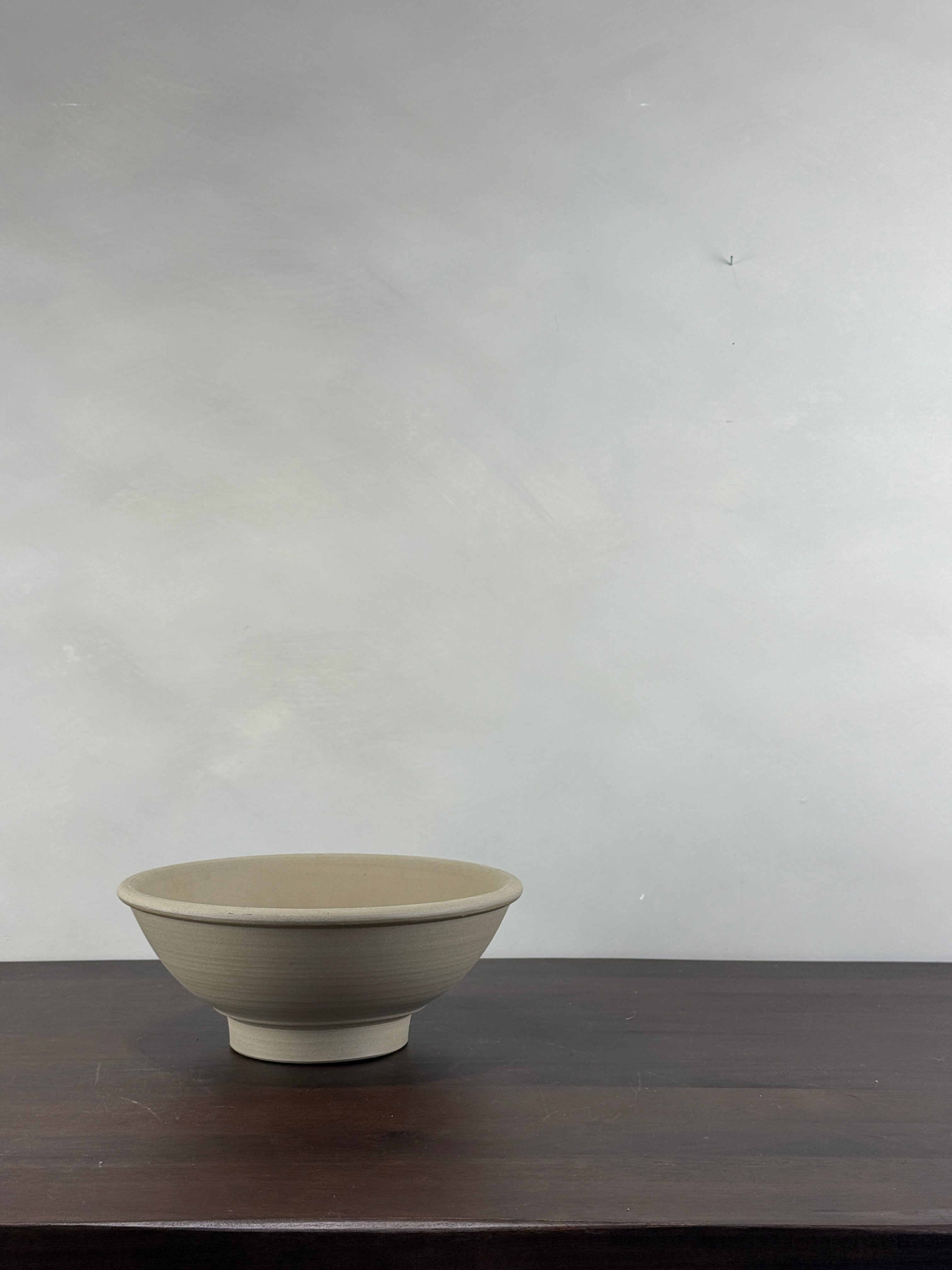 BEIGE FOOTED BOWL