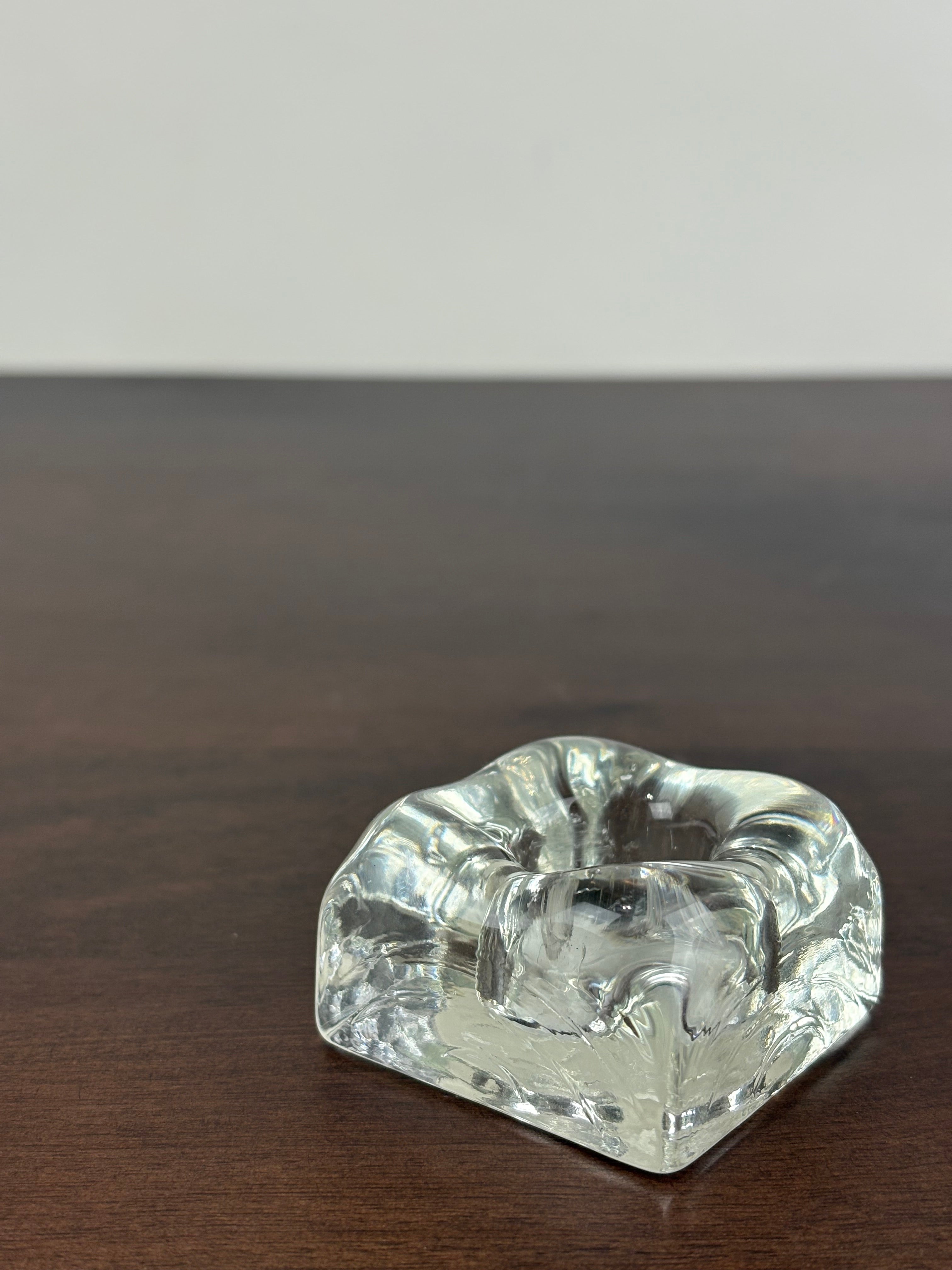 SQUARE GLASS CANDLE HOLDER