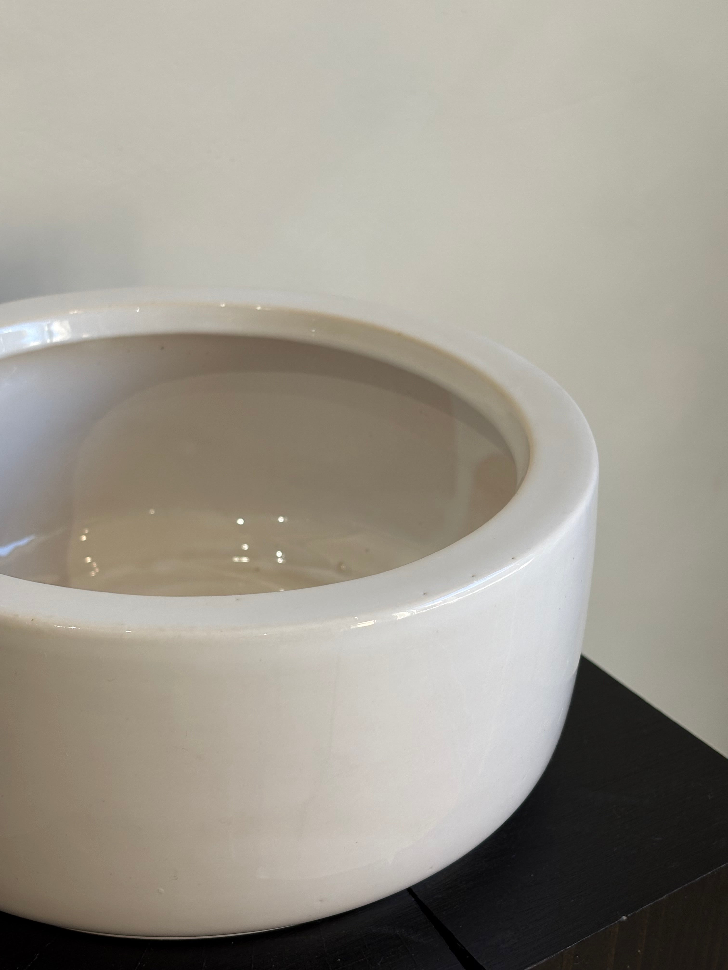 WIDE CERAMIC PLANTER