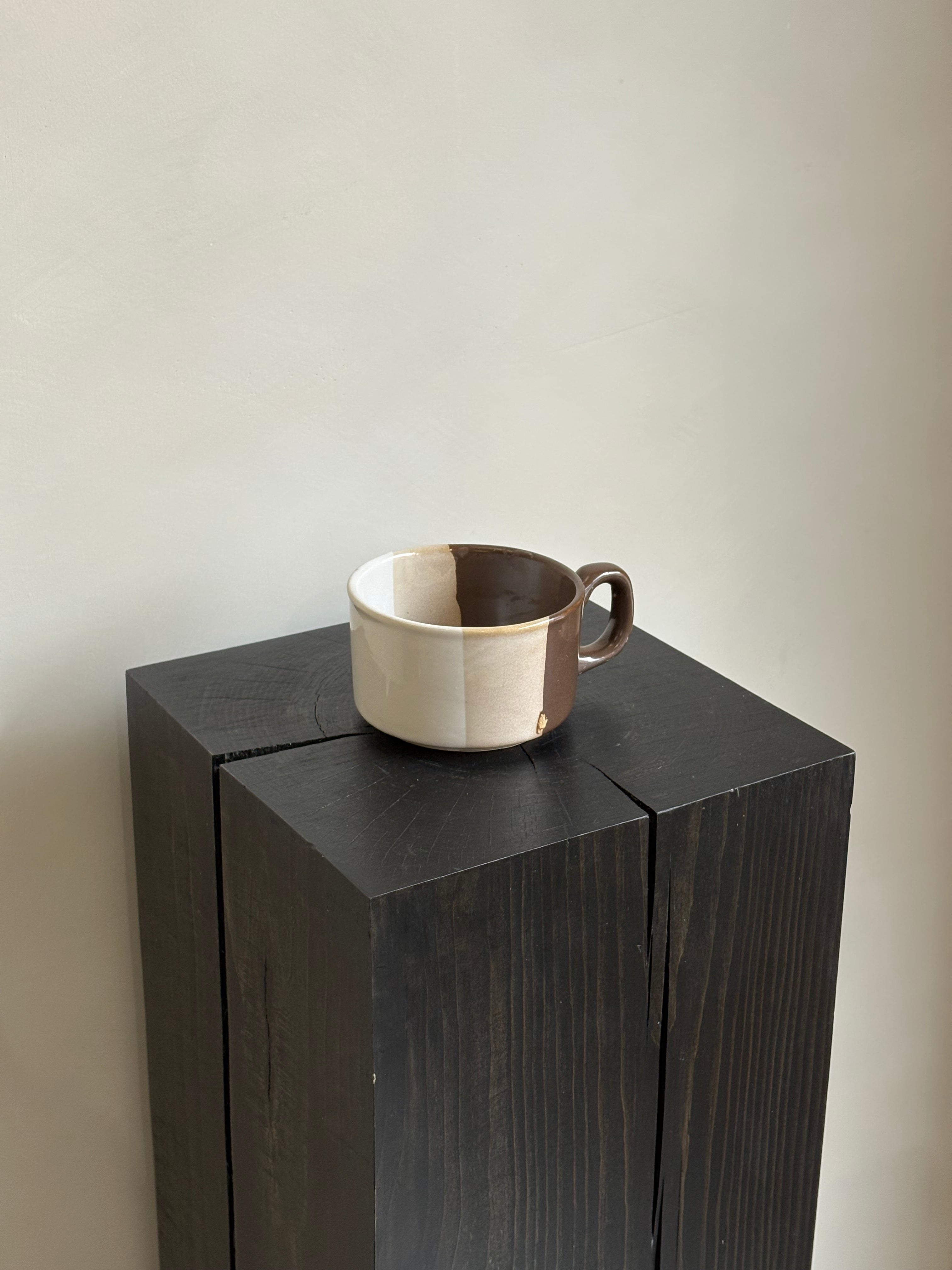 BROWN + CREAM MUG