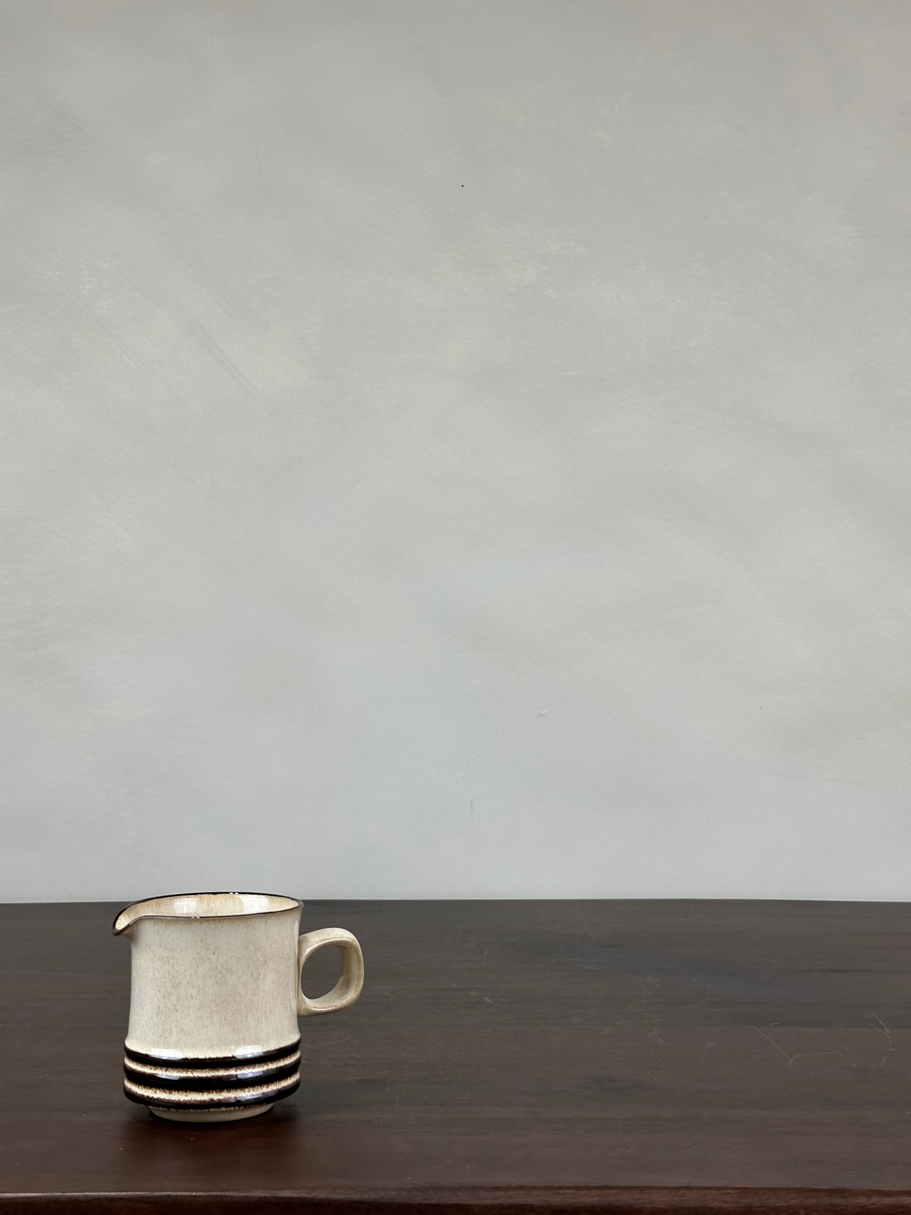BROWN STRIPED MILK PITCHER