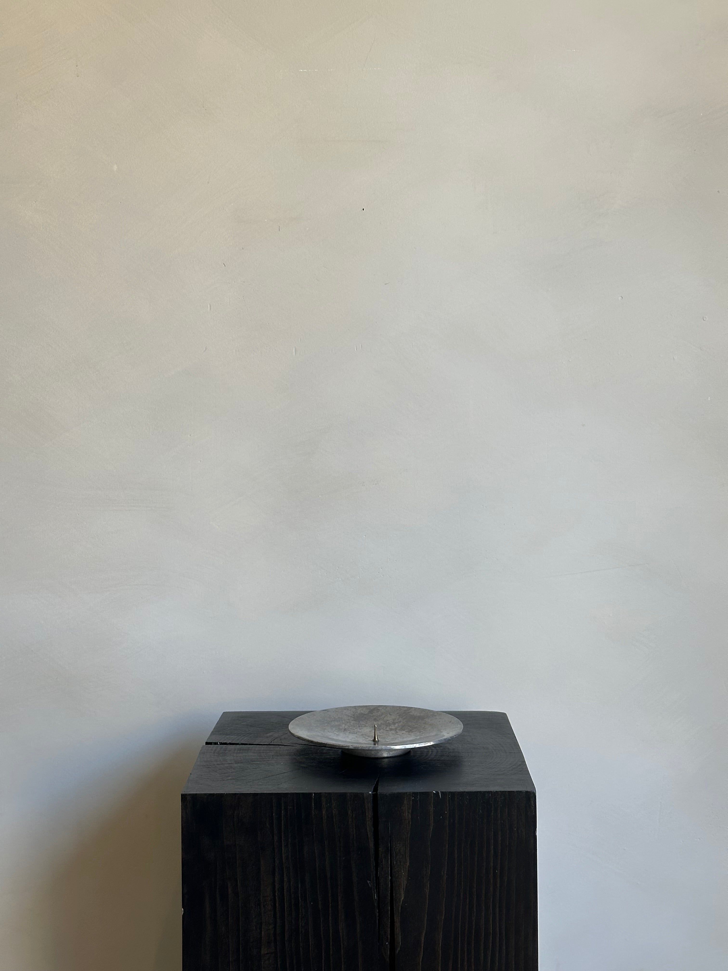 CHROME CANDLE HOLDER