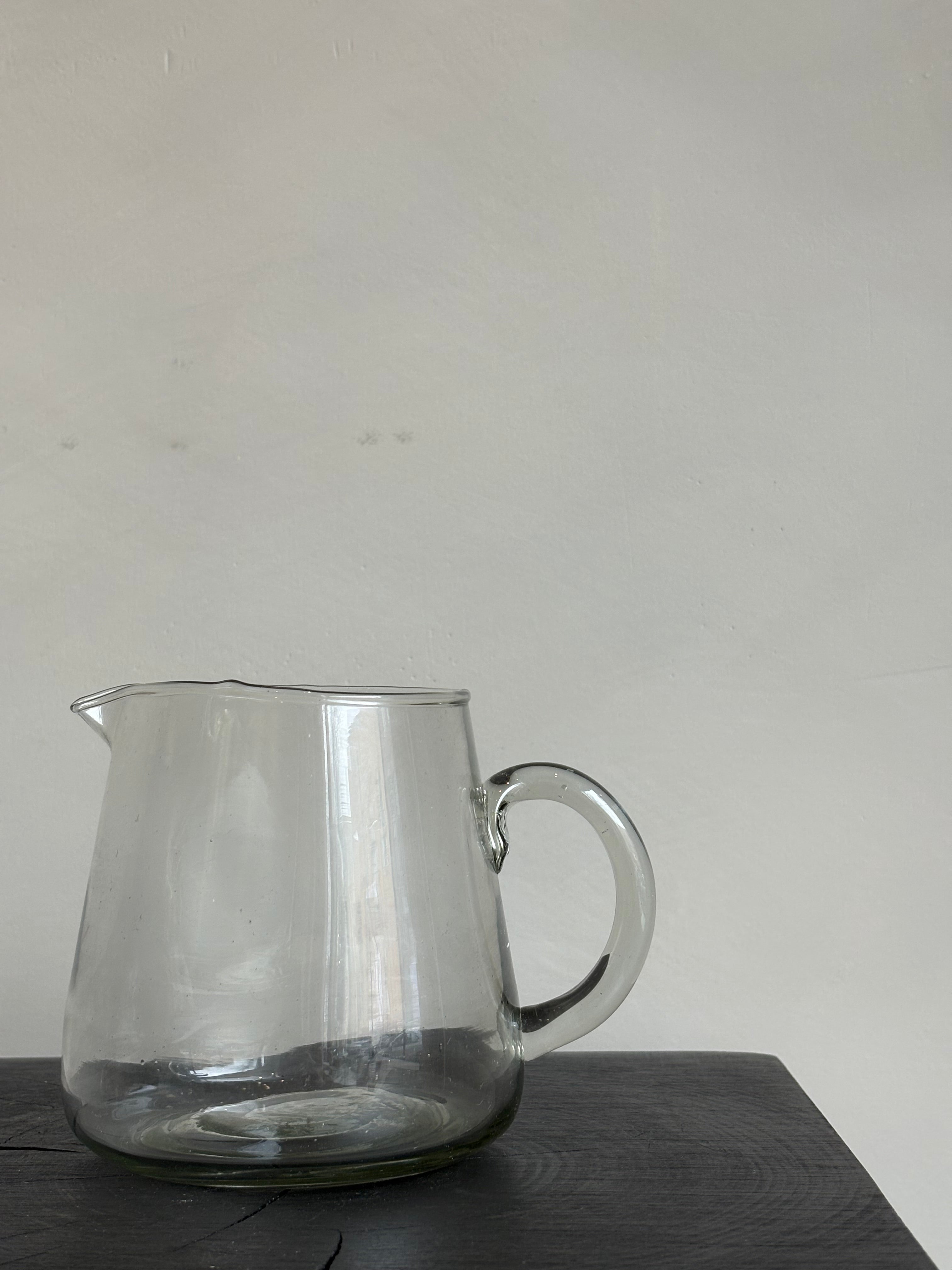 SMALL GLASS PITCHER