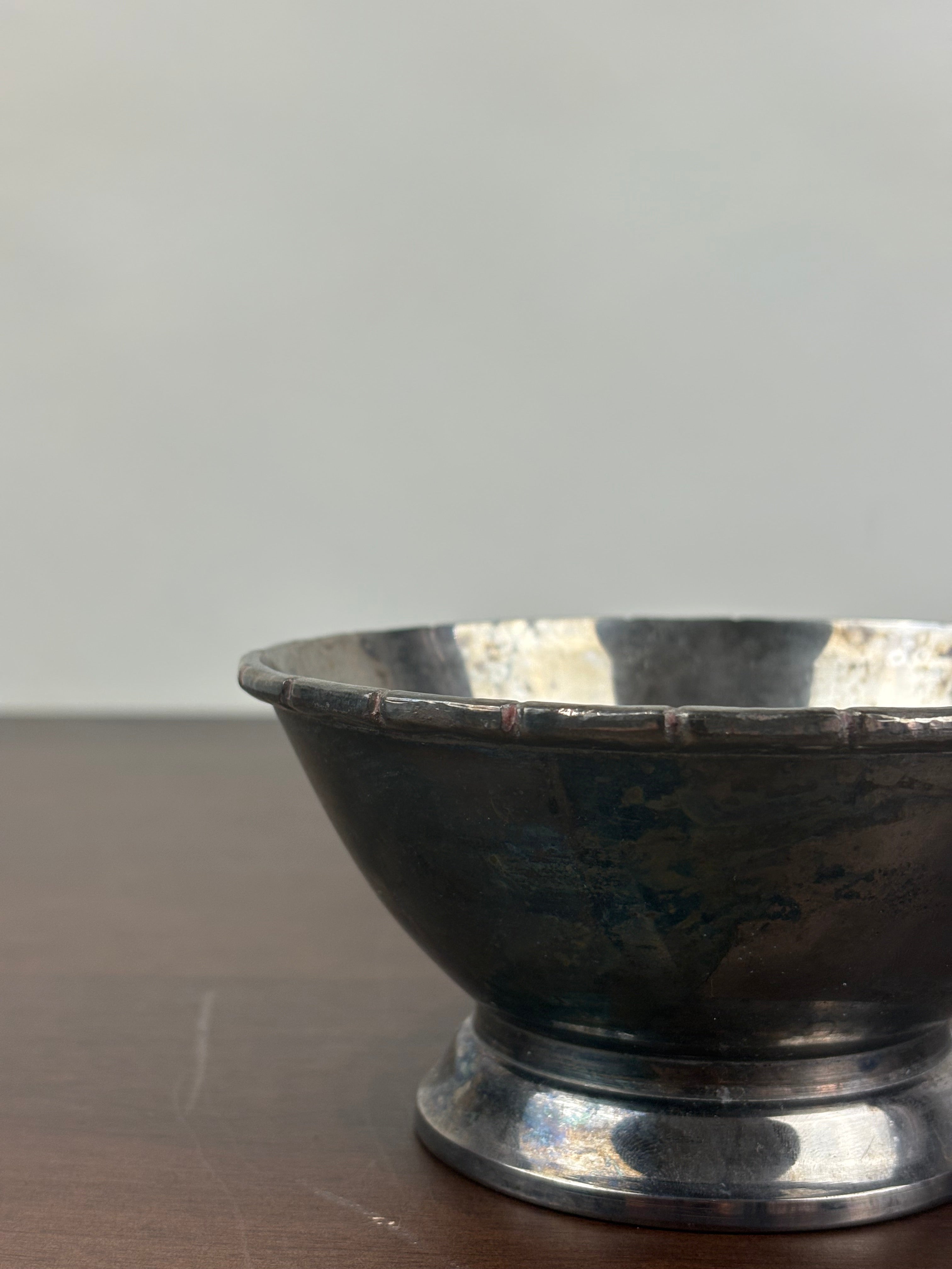 CHROME FOOTED BOWL