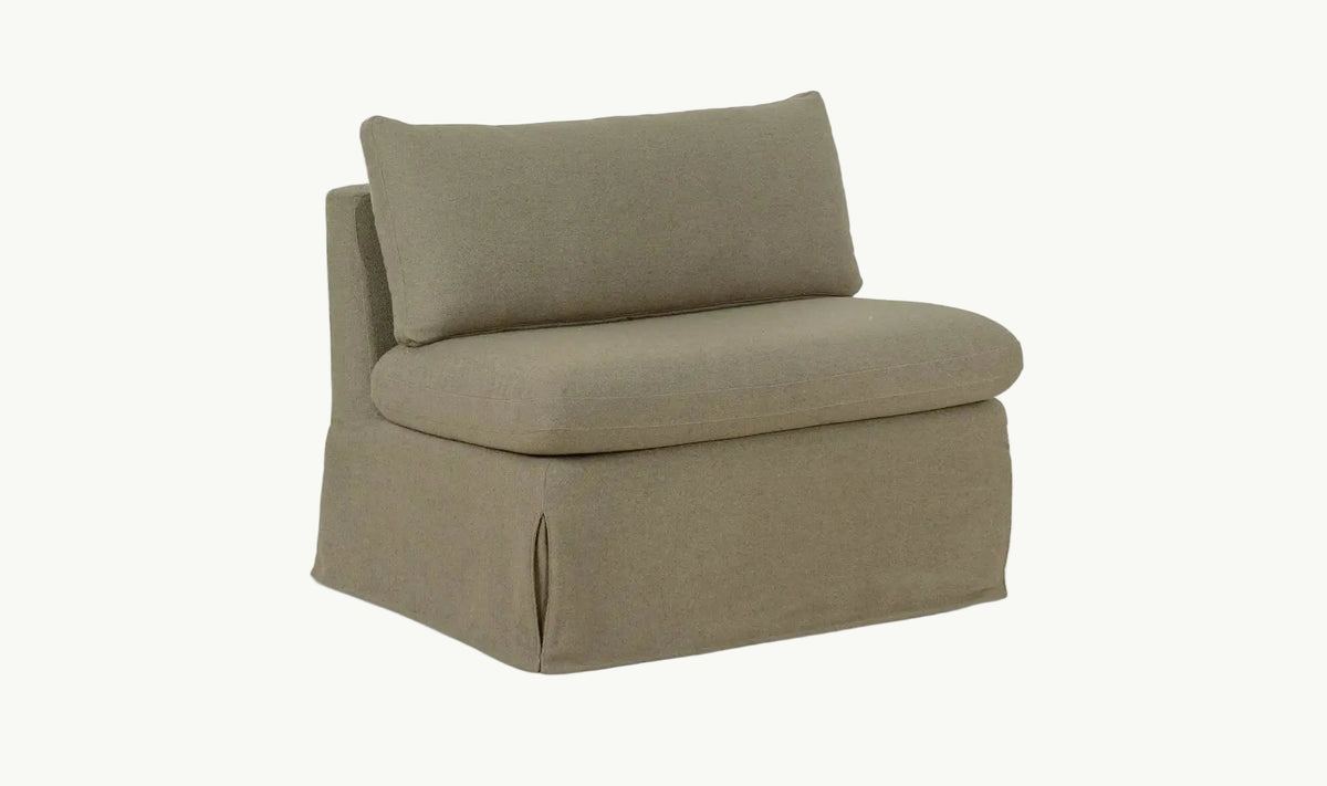 THE ALORA SLIPCOVER DINING CHAIR & HALF