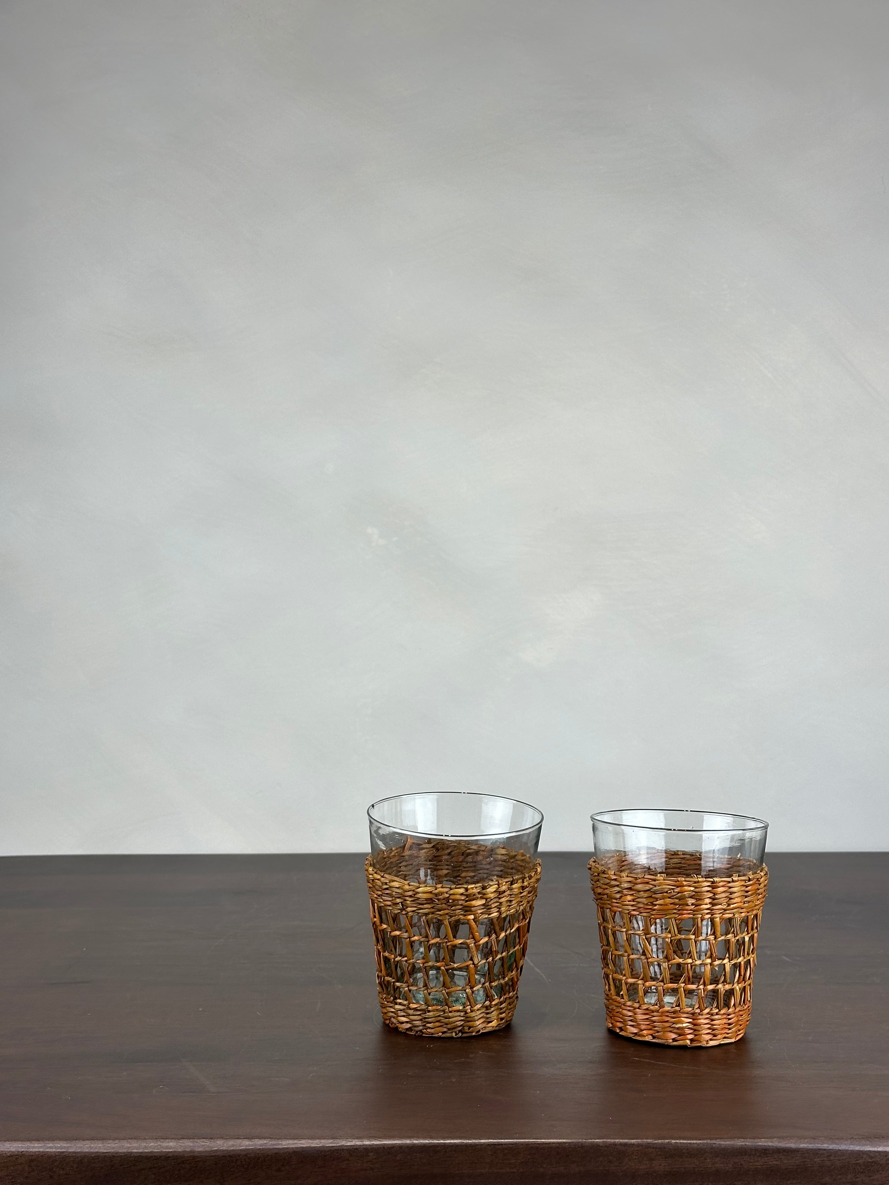 WICKER WATER GLASS