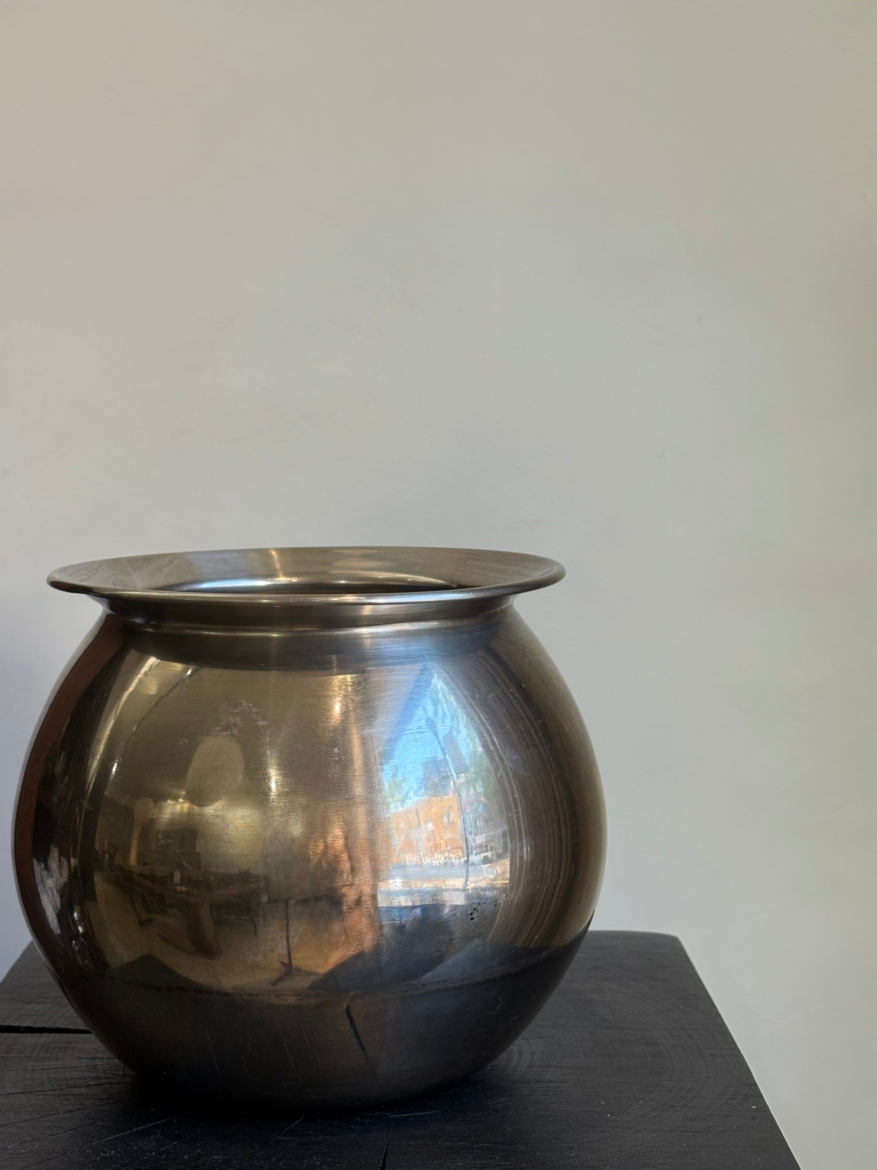 CHROME BUBBLE VASE