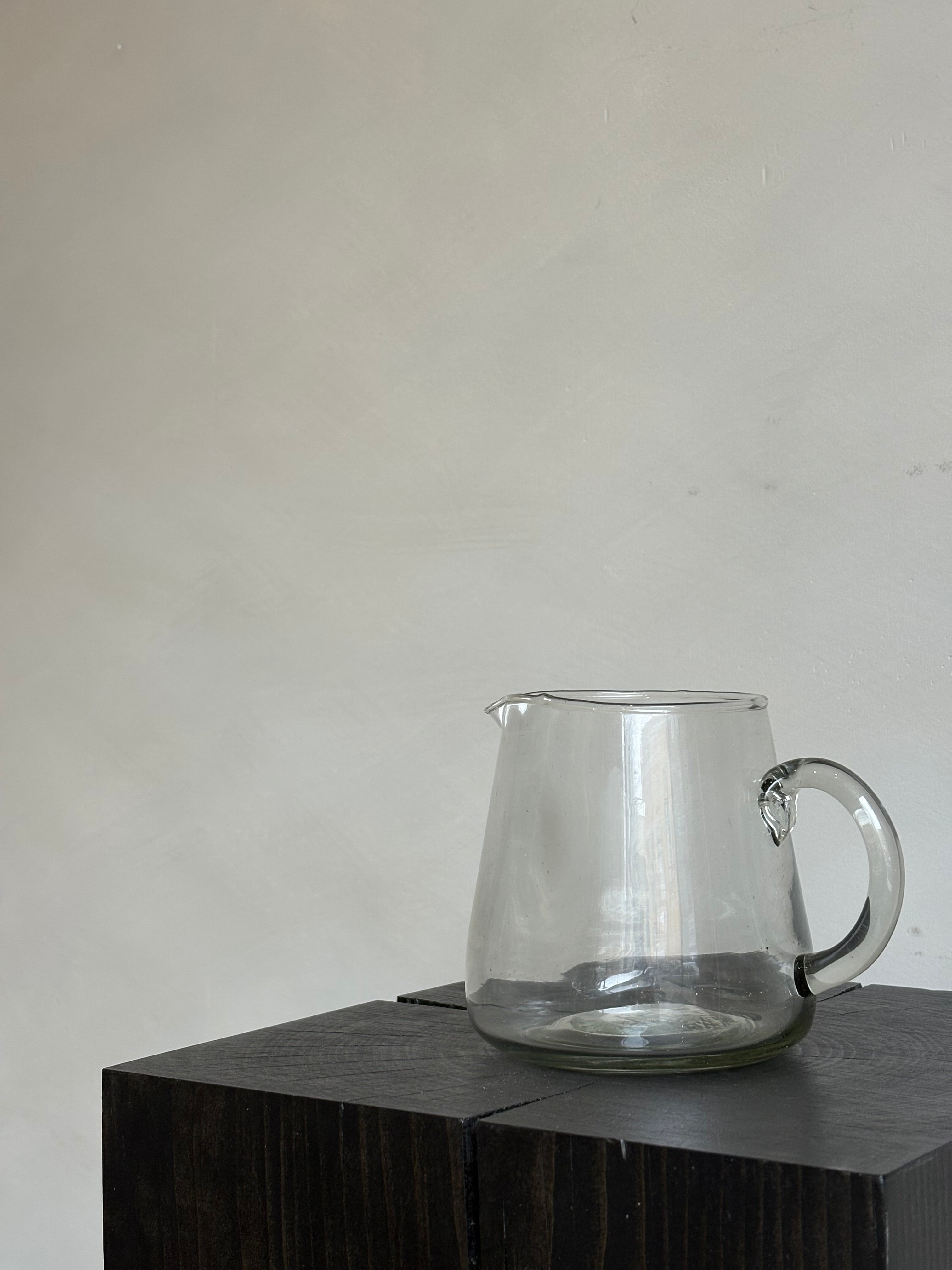 SMALL GLASS PITCHER