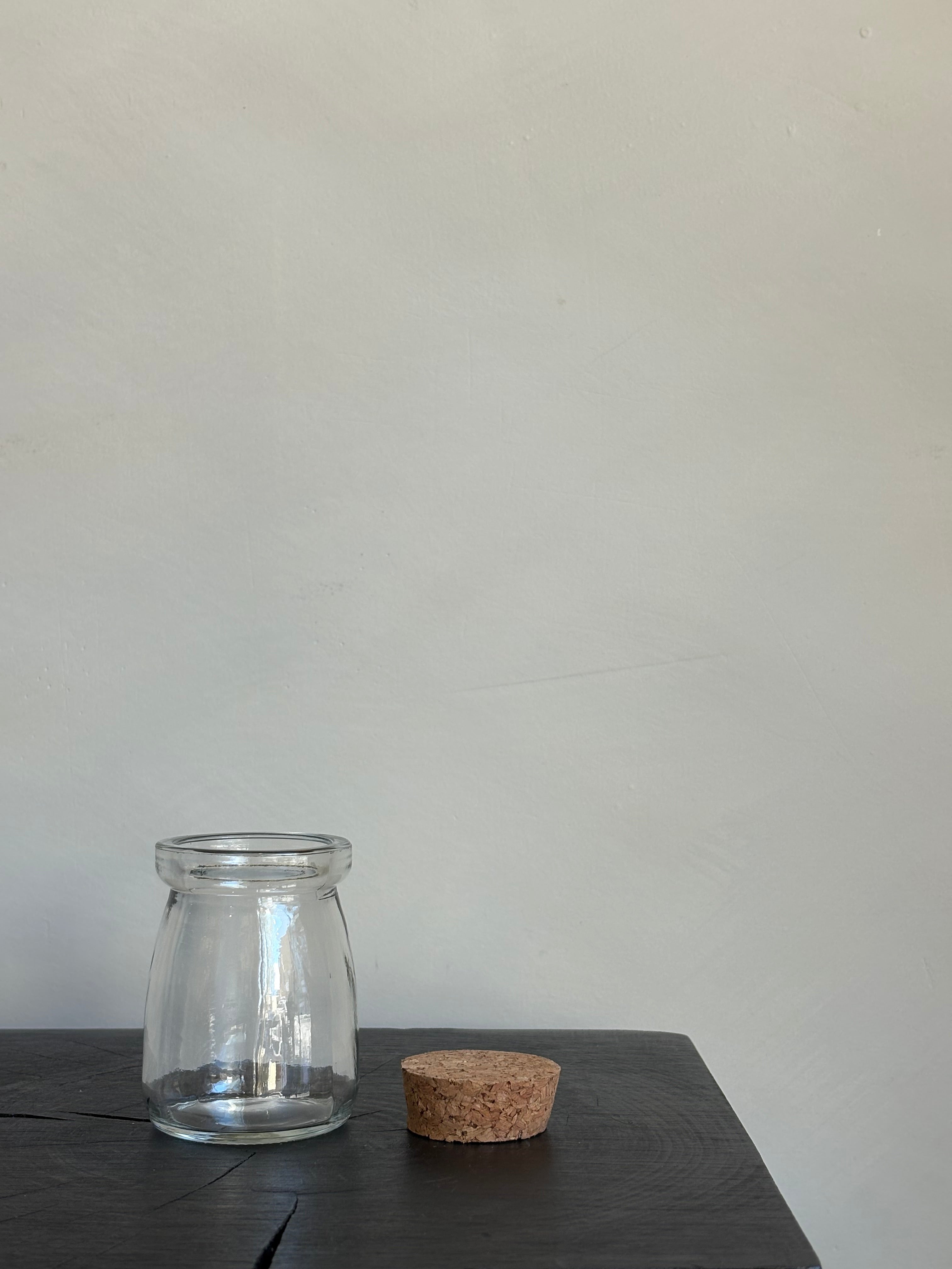 MINI GLASS JAR WITH CORK