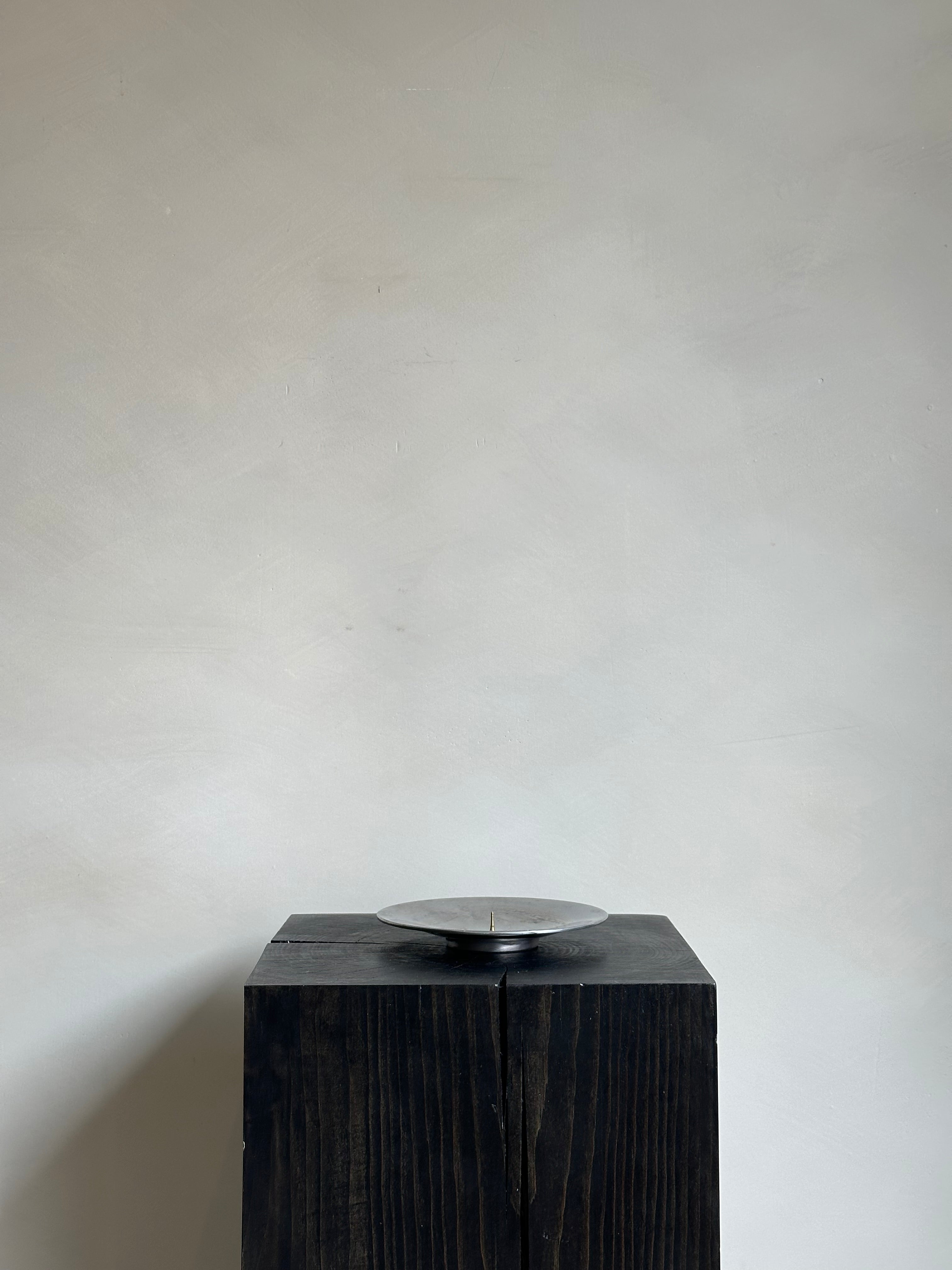 CHROME CANDLE HOLDER