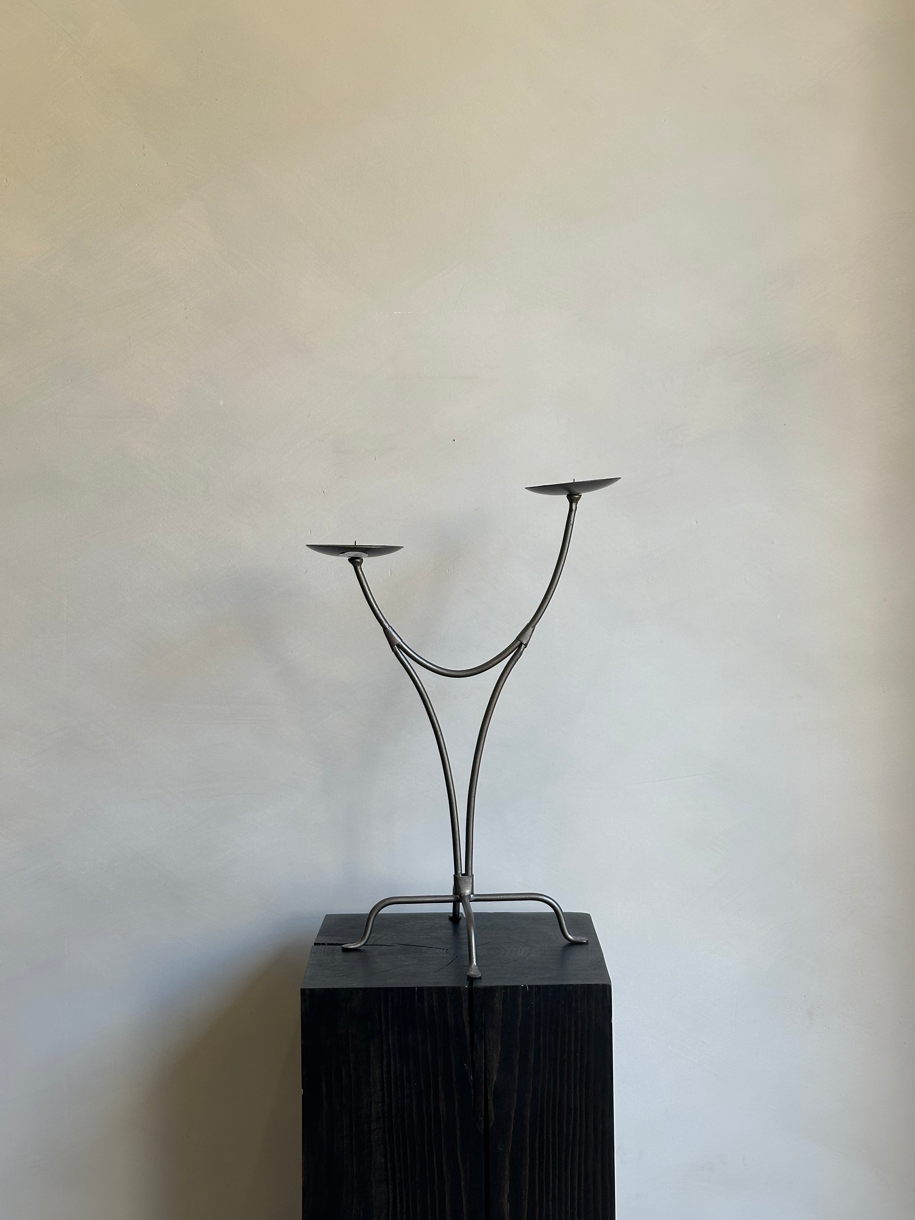 WROUGHT IRON CANDEL HOLDER