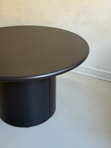 BLACK ROUND DINING TABLE