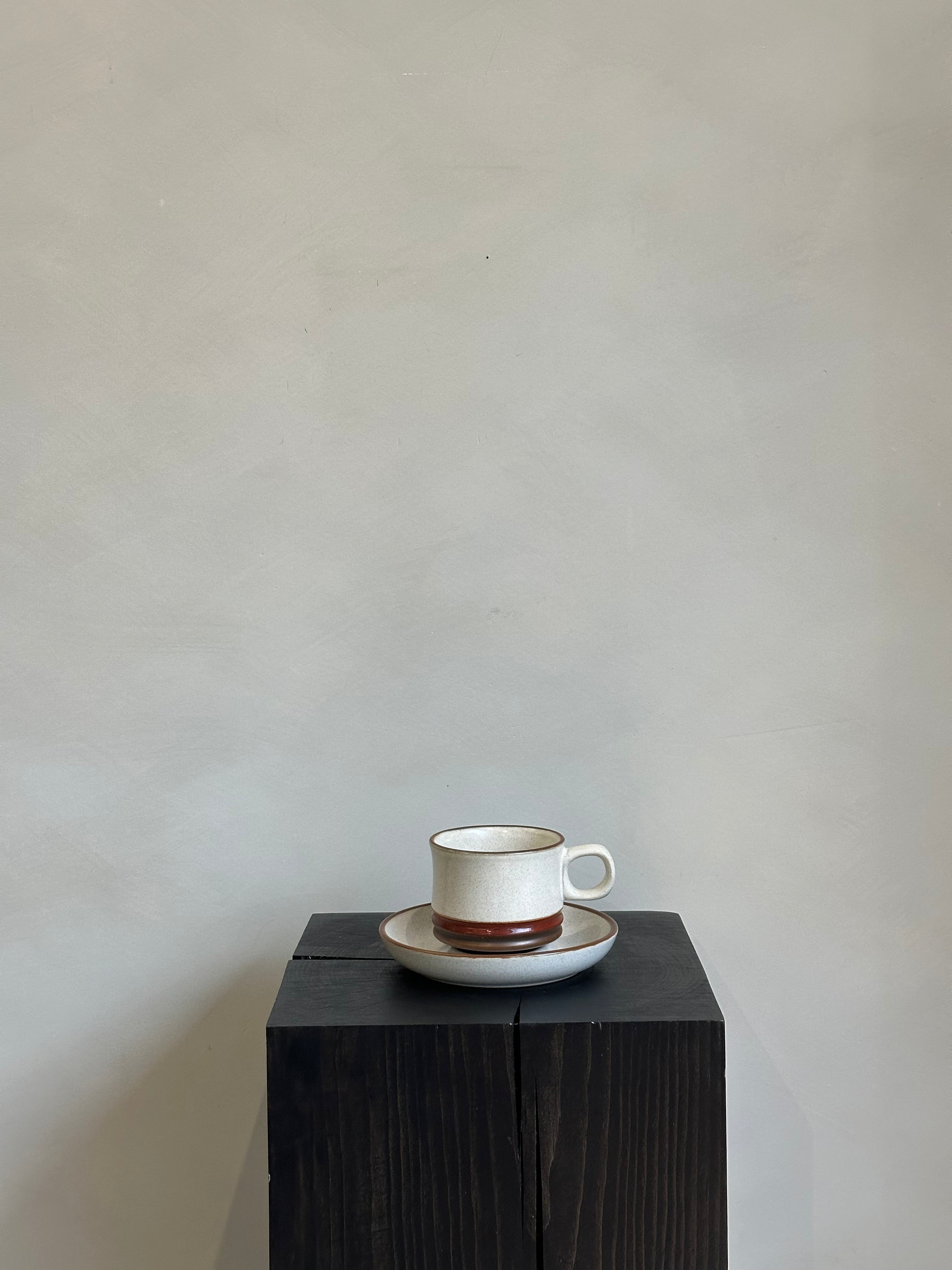 BROWN STRIPED TEA SET