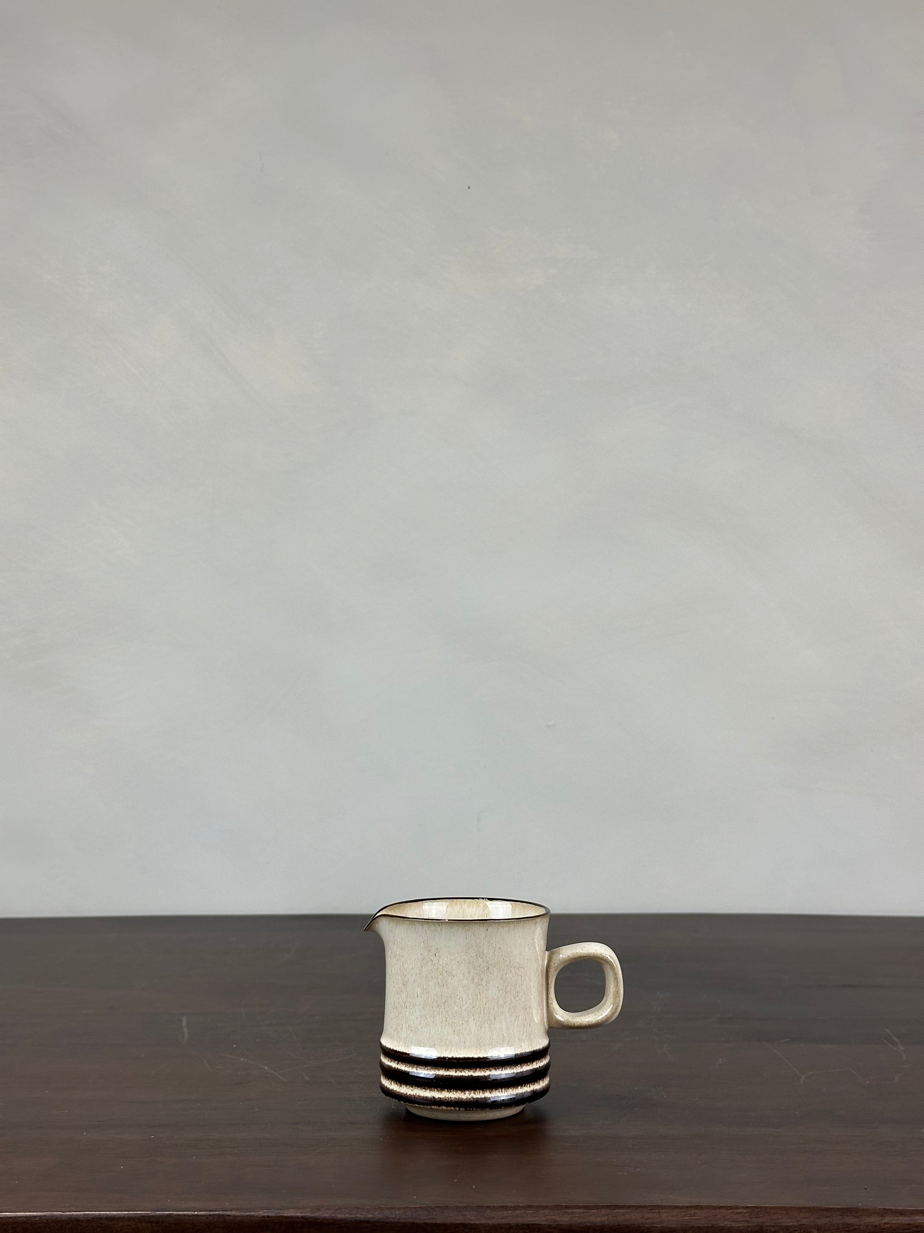 BROWN STRIPED MILK PITCHER