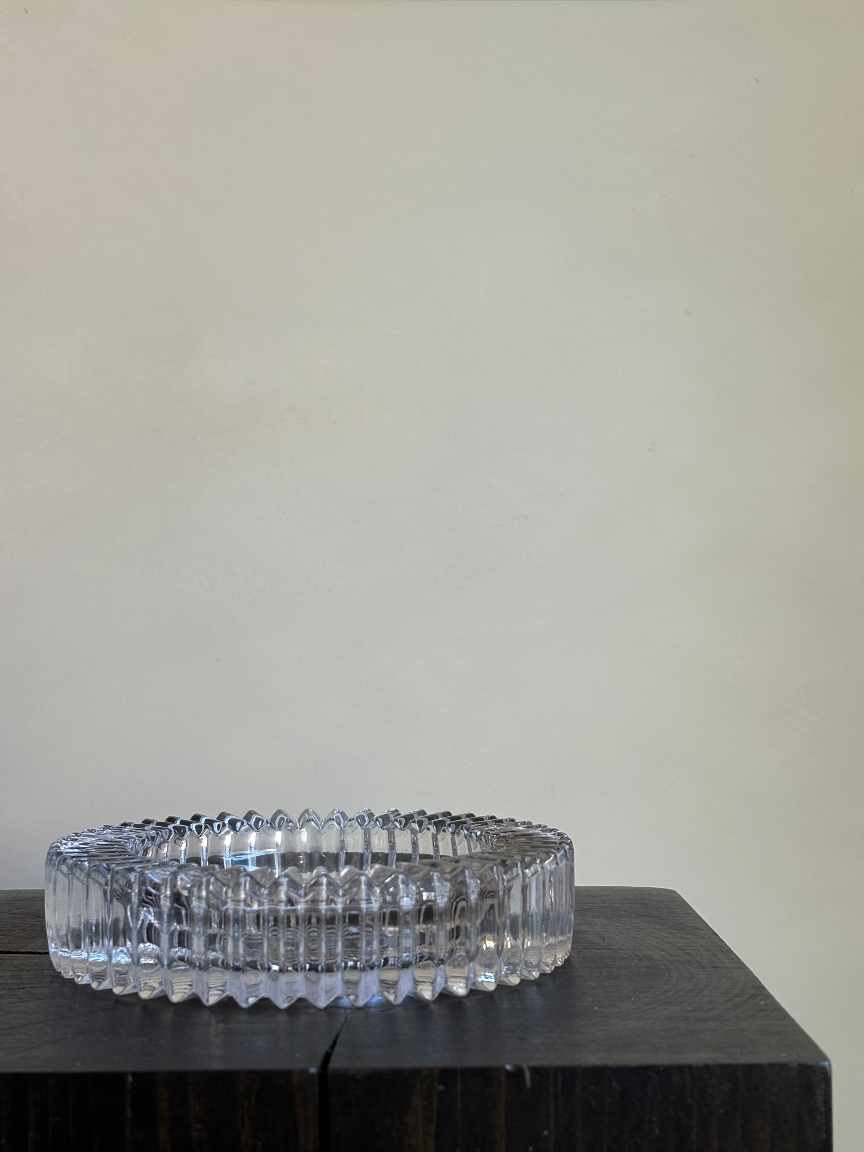 VINTAGE SPIKED CRYSTAL DISH