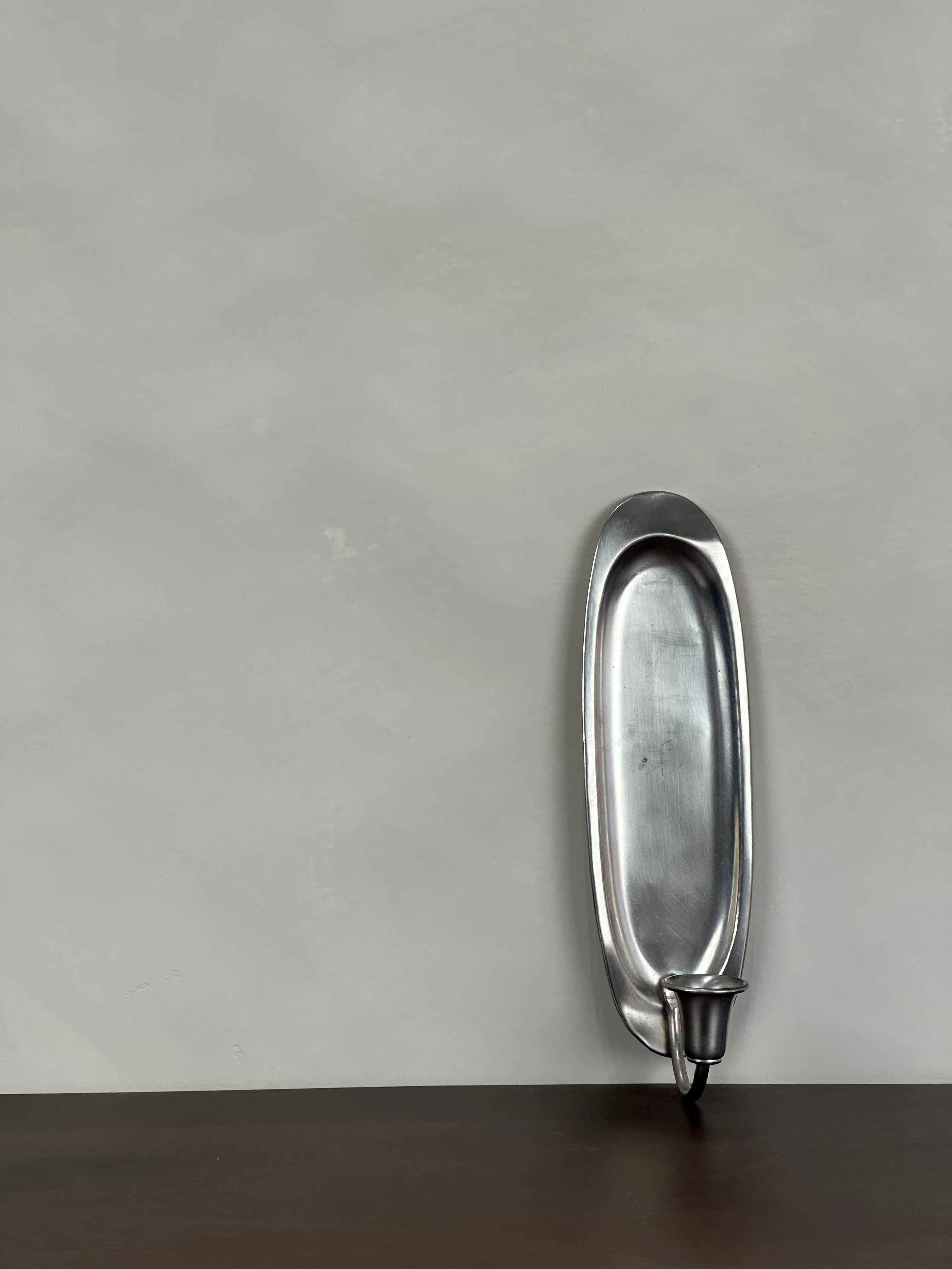 SILVER WALL SCONCE