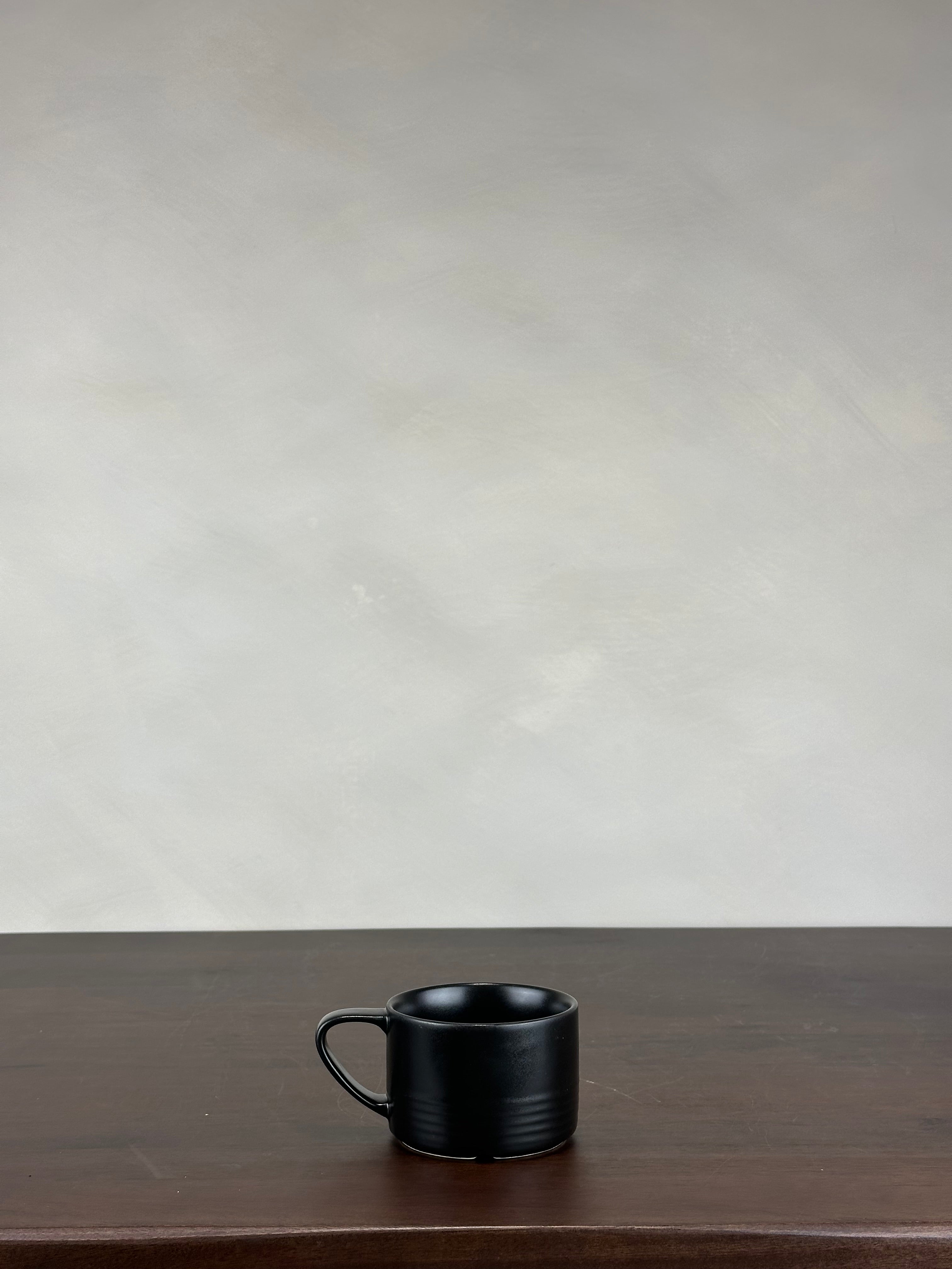 BLACK CERAMIC MUG