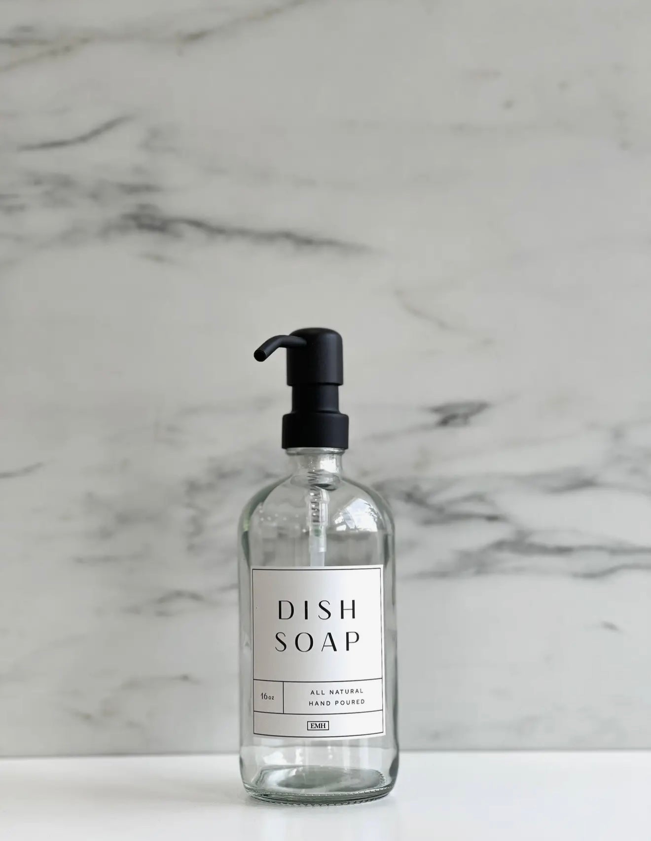 DISH SOAP GLASS DISPENSER
