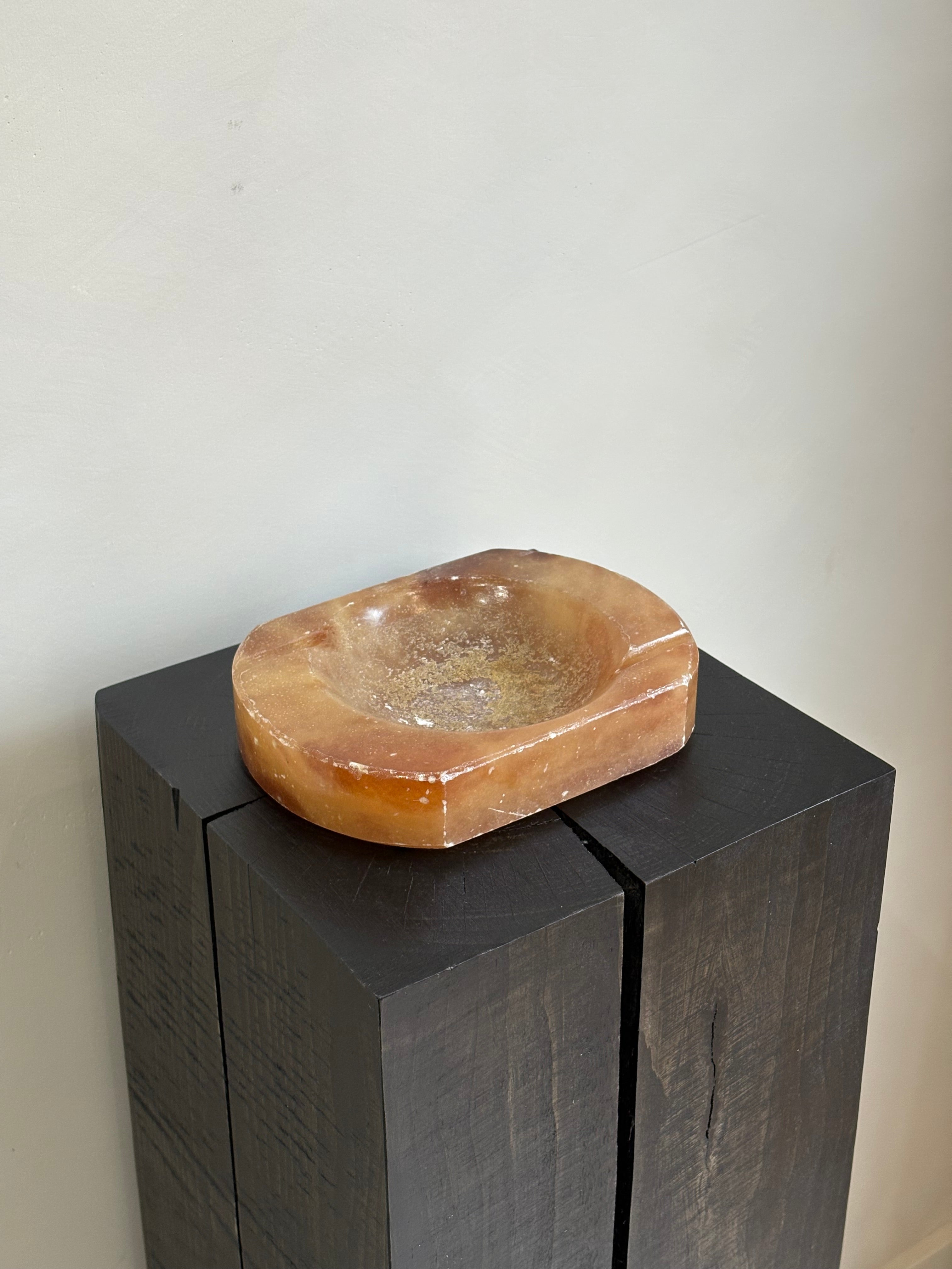 AMBER STONE DISH