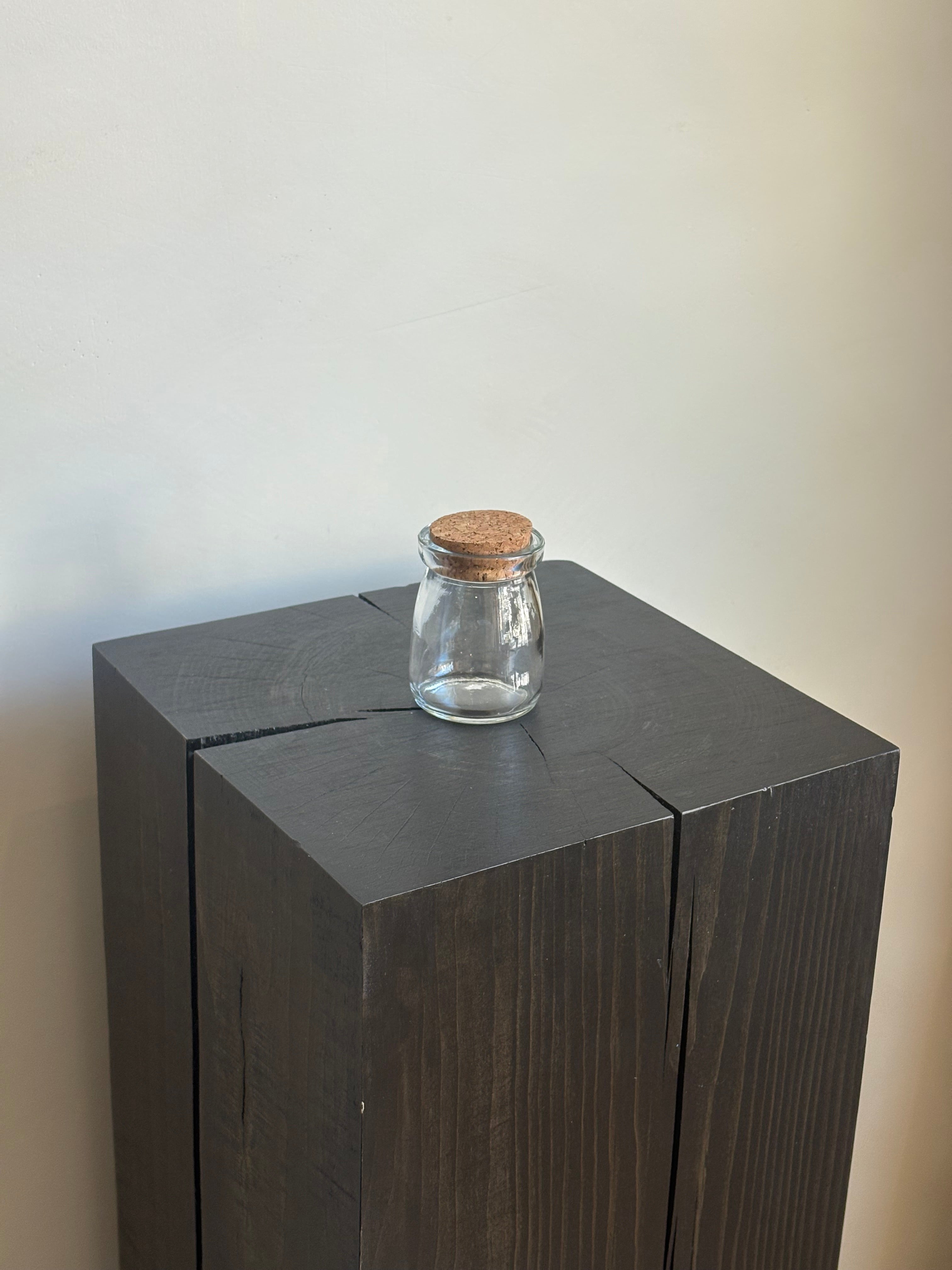 MINI GLASS JAR WITH CORK