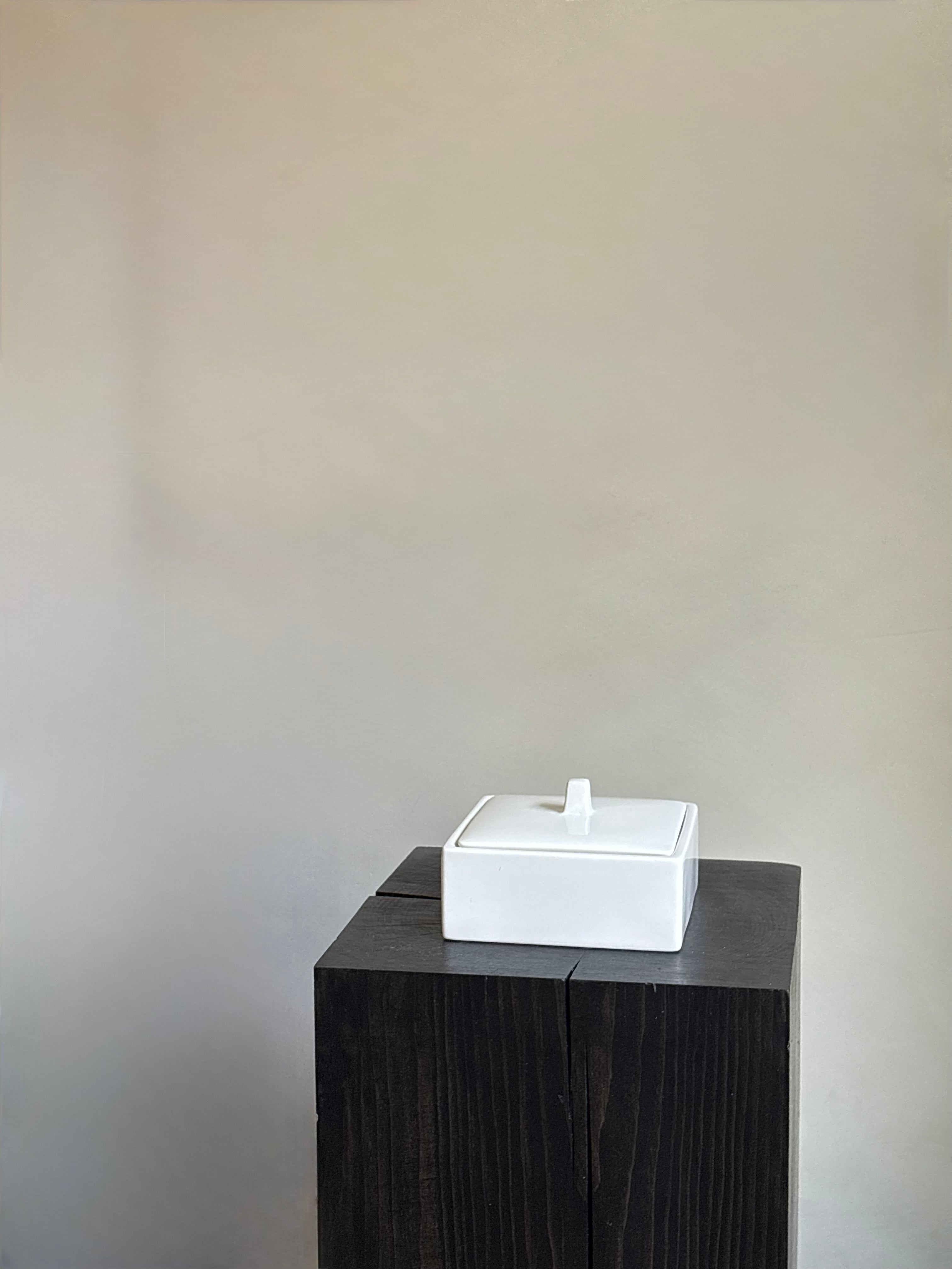 WHITE SQUARE CANISTER
