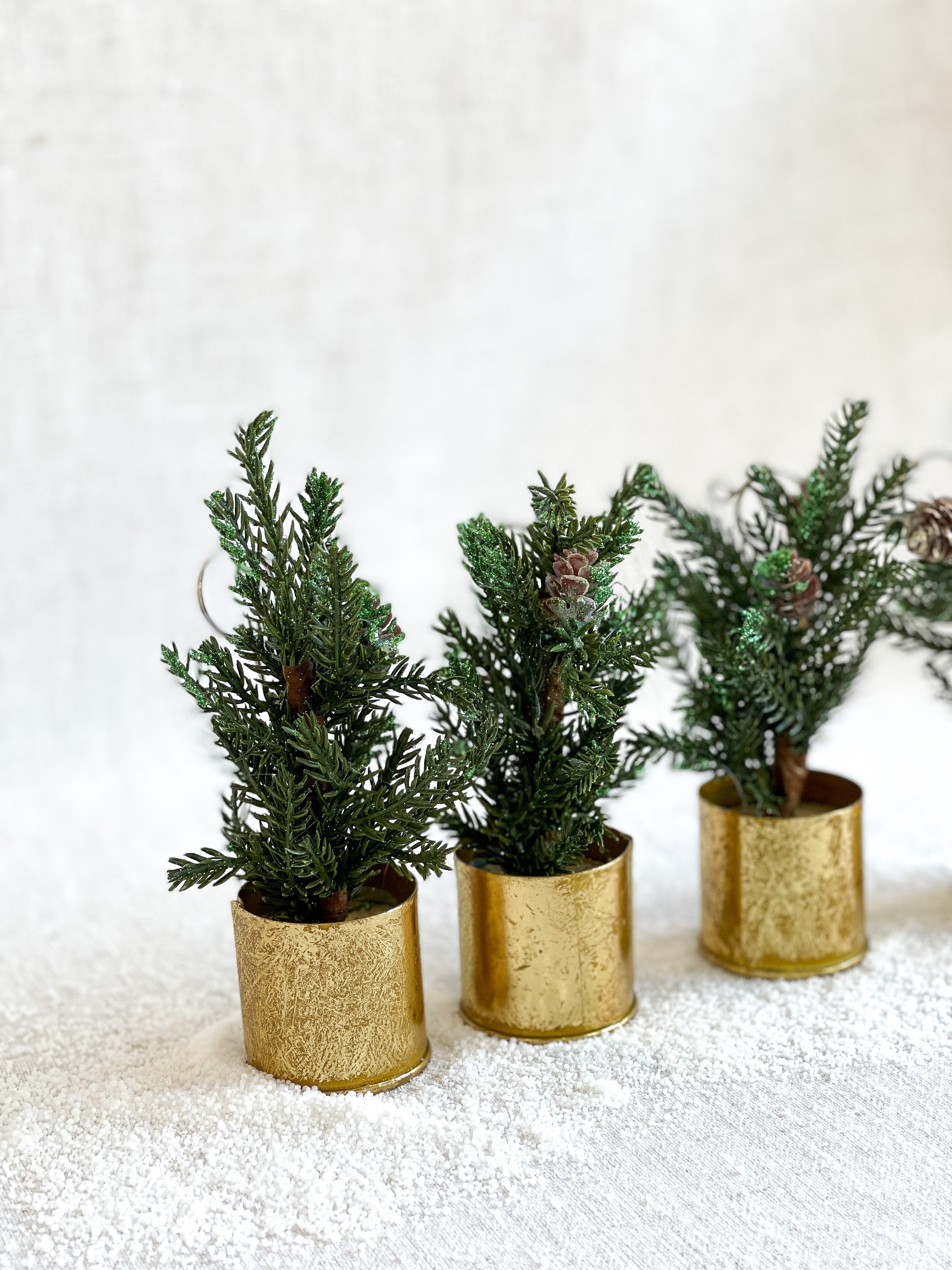 FAUX PINE TREE PLACE CARD HOLDERS