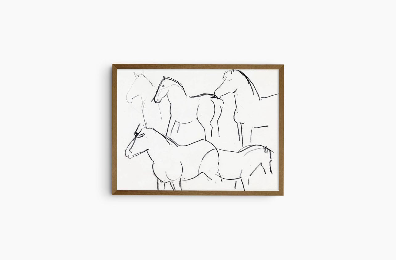 HORSE DRAWING | VINTAGE PRINT