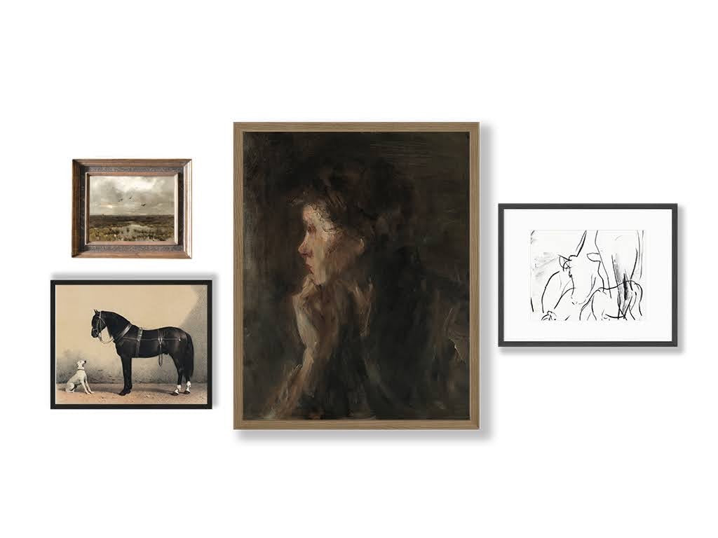 HORSE + DOG | VINTAGE PRINT