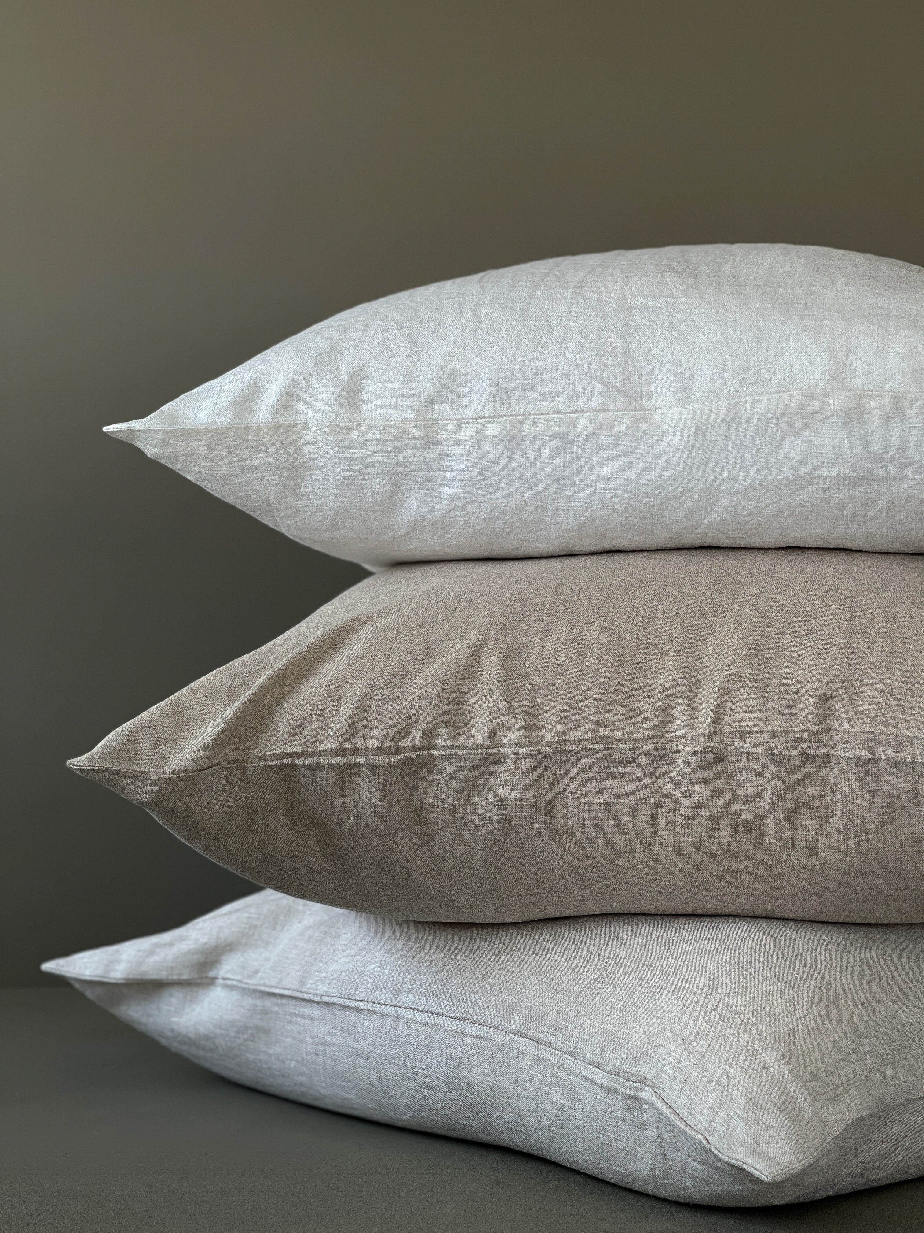 24" SOLID LINEN PILLOW COVER | NATURAL | BLVG COLLECTION